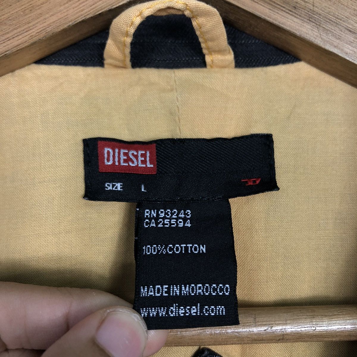 Diesel DIESEL Pinstripe Blazer L — Workwear Tailored Cotton Jacket Size US L / EU 52-54 / 3 - 19 Thumbnail