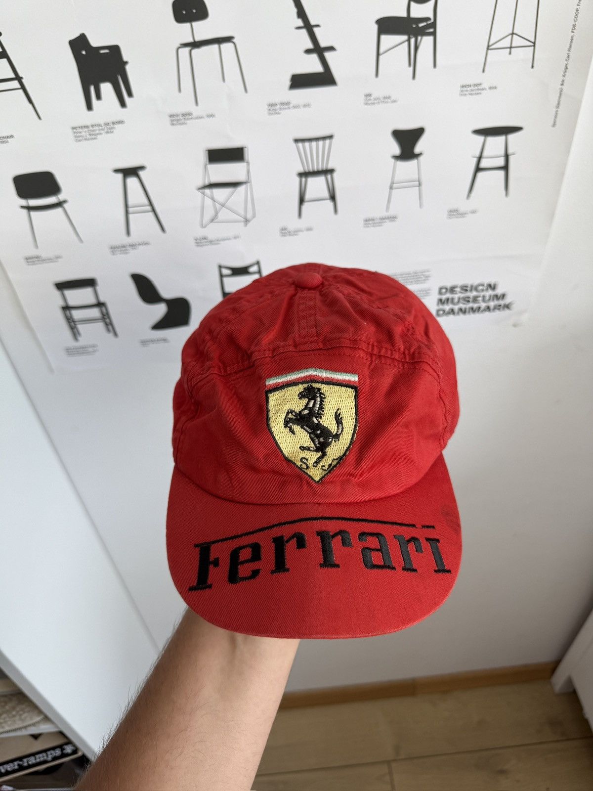 Ferrari Vintage 90s Ferrari racing big logo cap f1 nascar italy y2k Size ONE SIZE - 2 Thumbnail