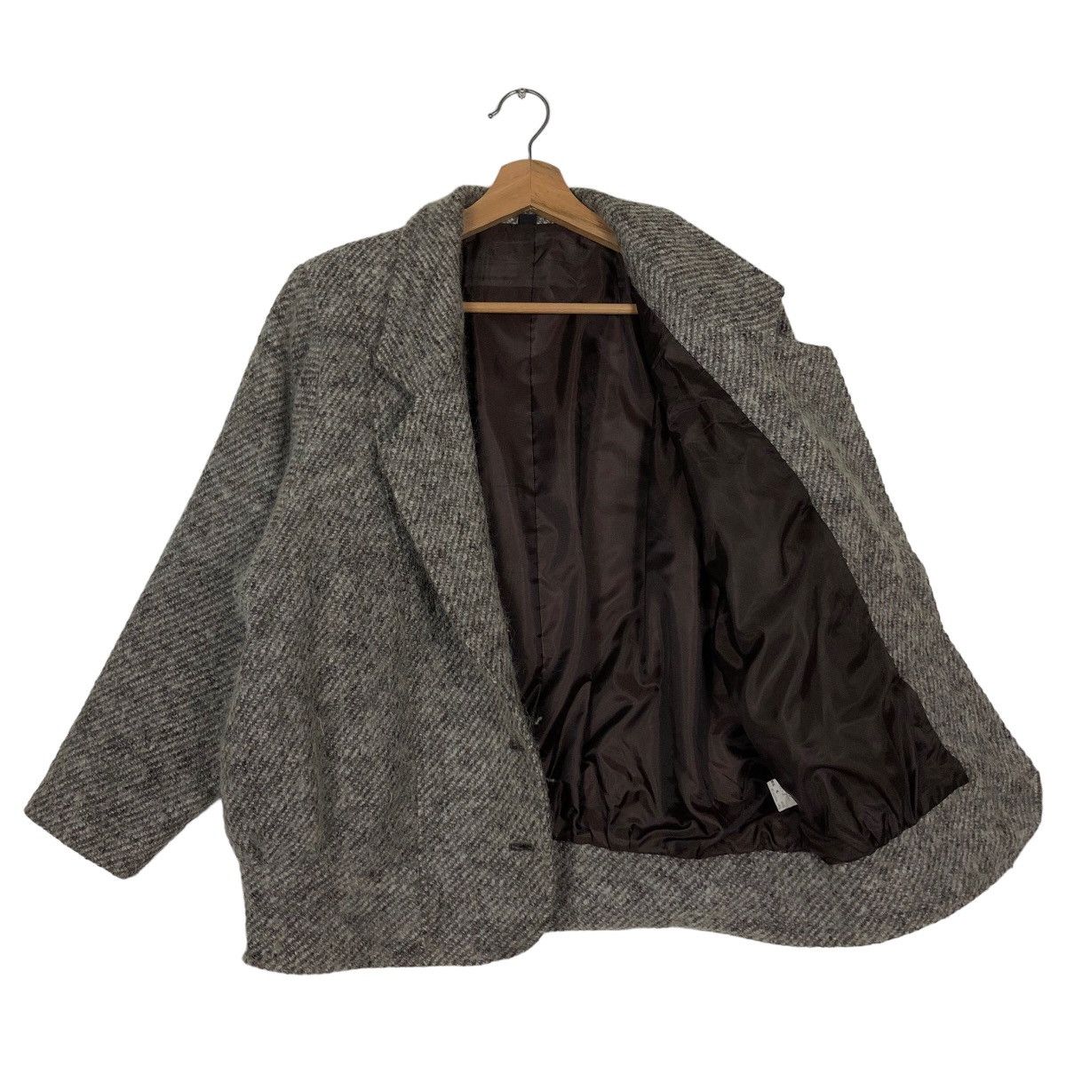 Japanese Brand 🔥Vintage Herringbone Wool Bomber Jacket Issey Miyake Japan Size US M / EU 48-50 / 2 - 10 Thumbnail