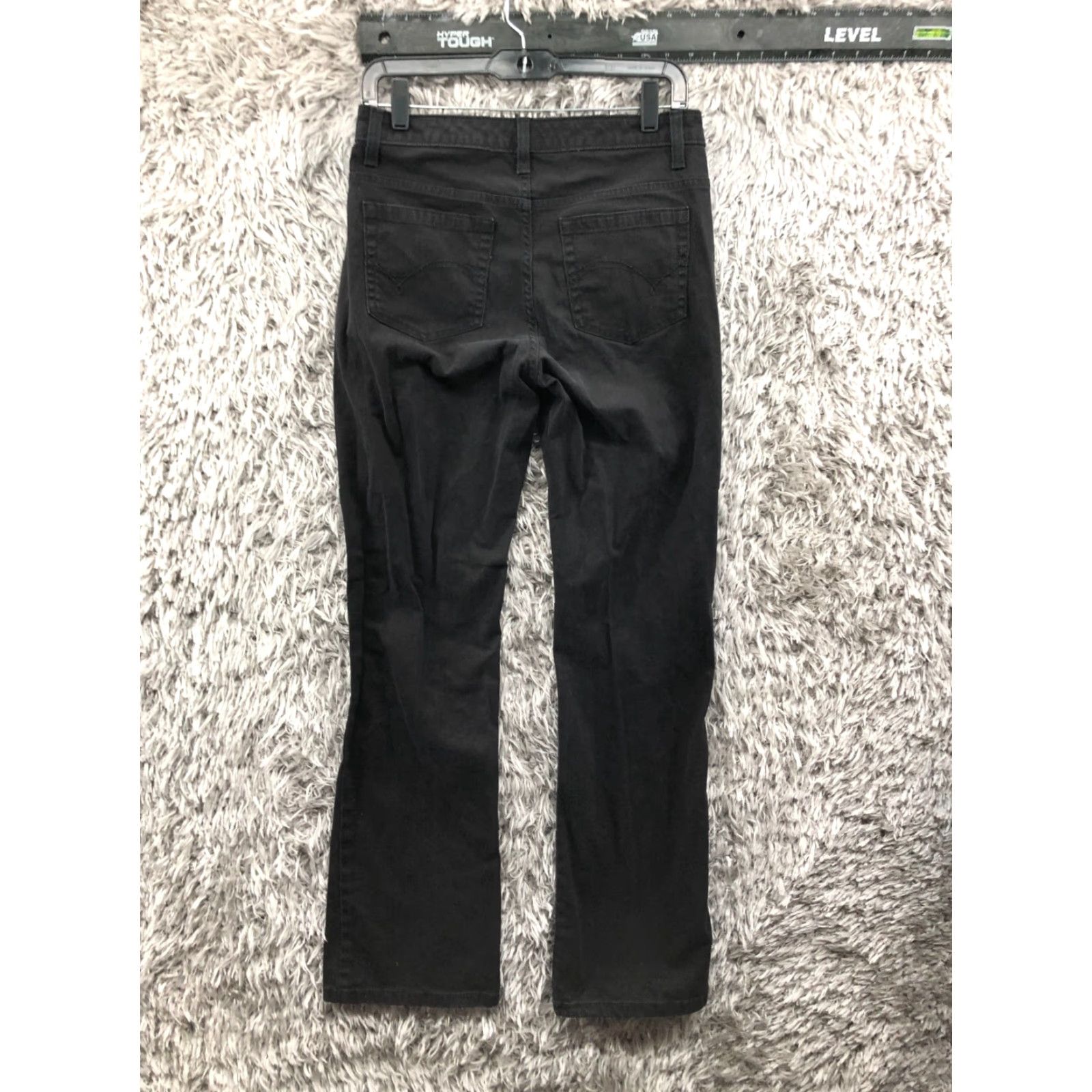 Lee Lee Jeans Mid Rise Black Denim Size 8 Womens Straight 5-Pocket Classic Comfort ZIP Belt Loops Size 30" / US 8 / IT 44 - 5 Thumbnail