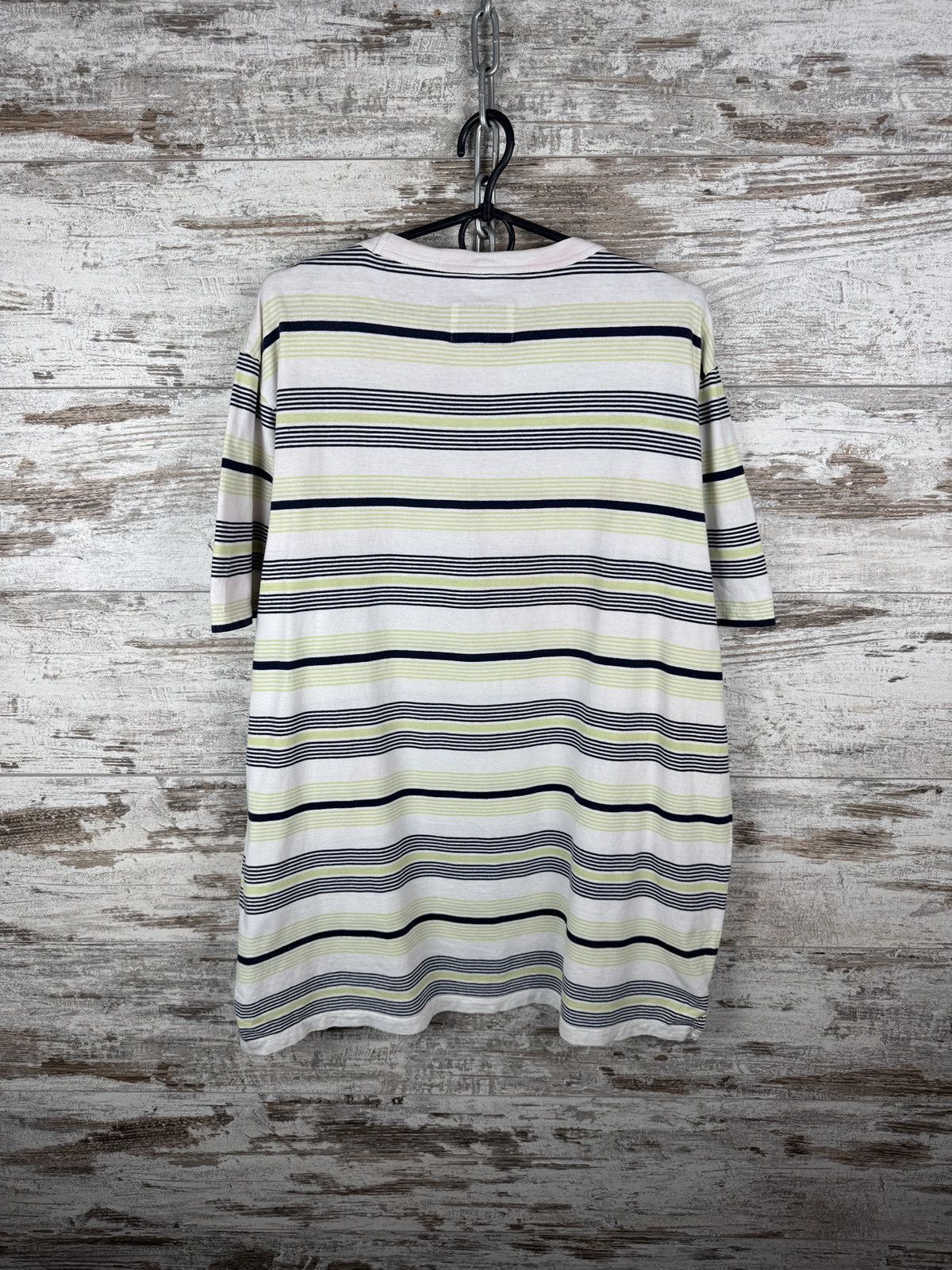Albam Mens Albam T-shirt cotton striped tee size XL luxury Size US XL / EU 56 / 4 - 9 Thumbnail