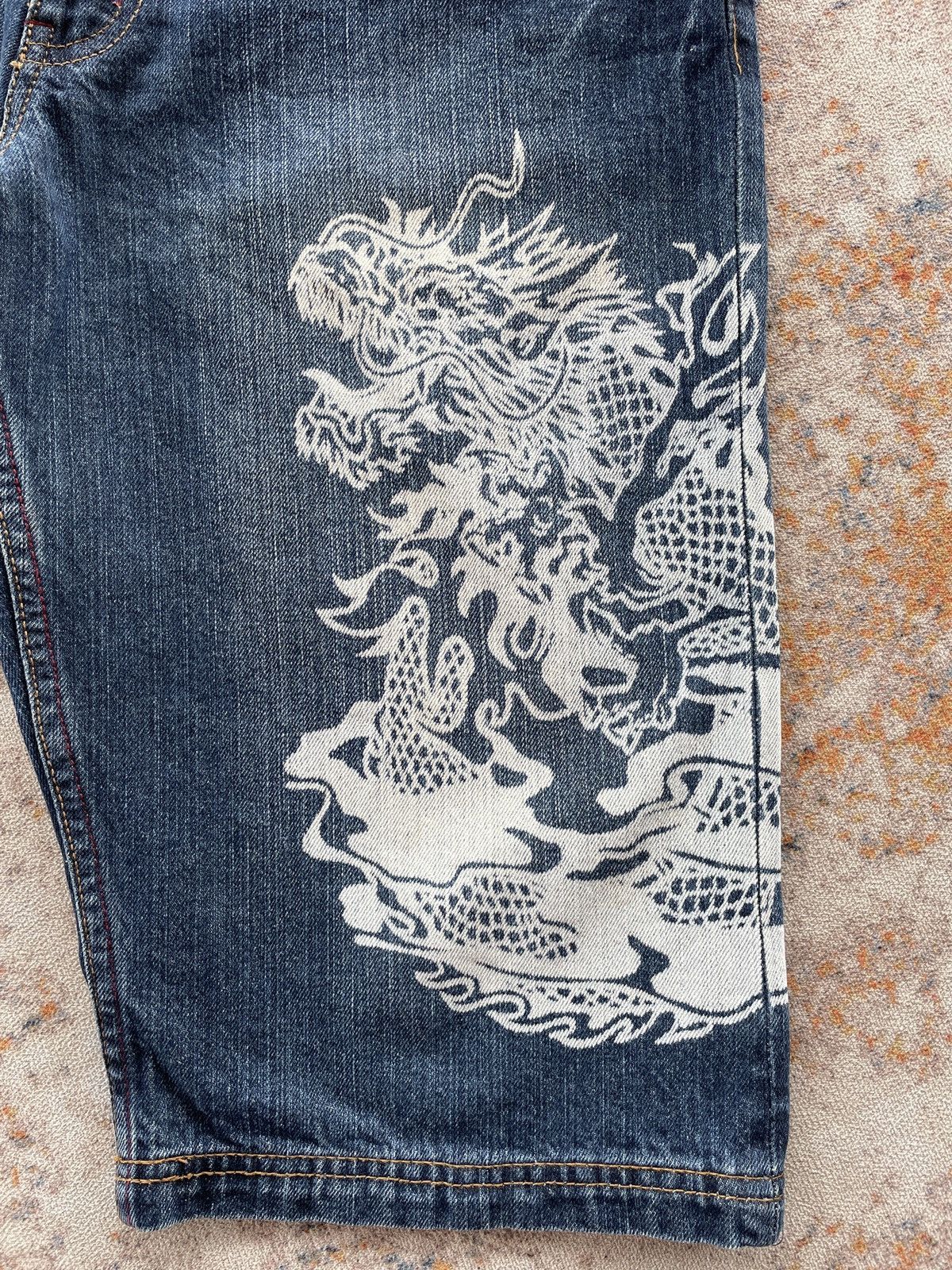 Karakuri Tamashii Memory Special Dragon Short Jeans Size US 34 / EU 50 - 4 Thumbnail