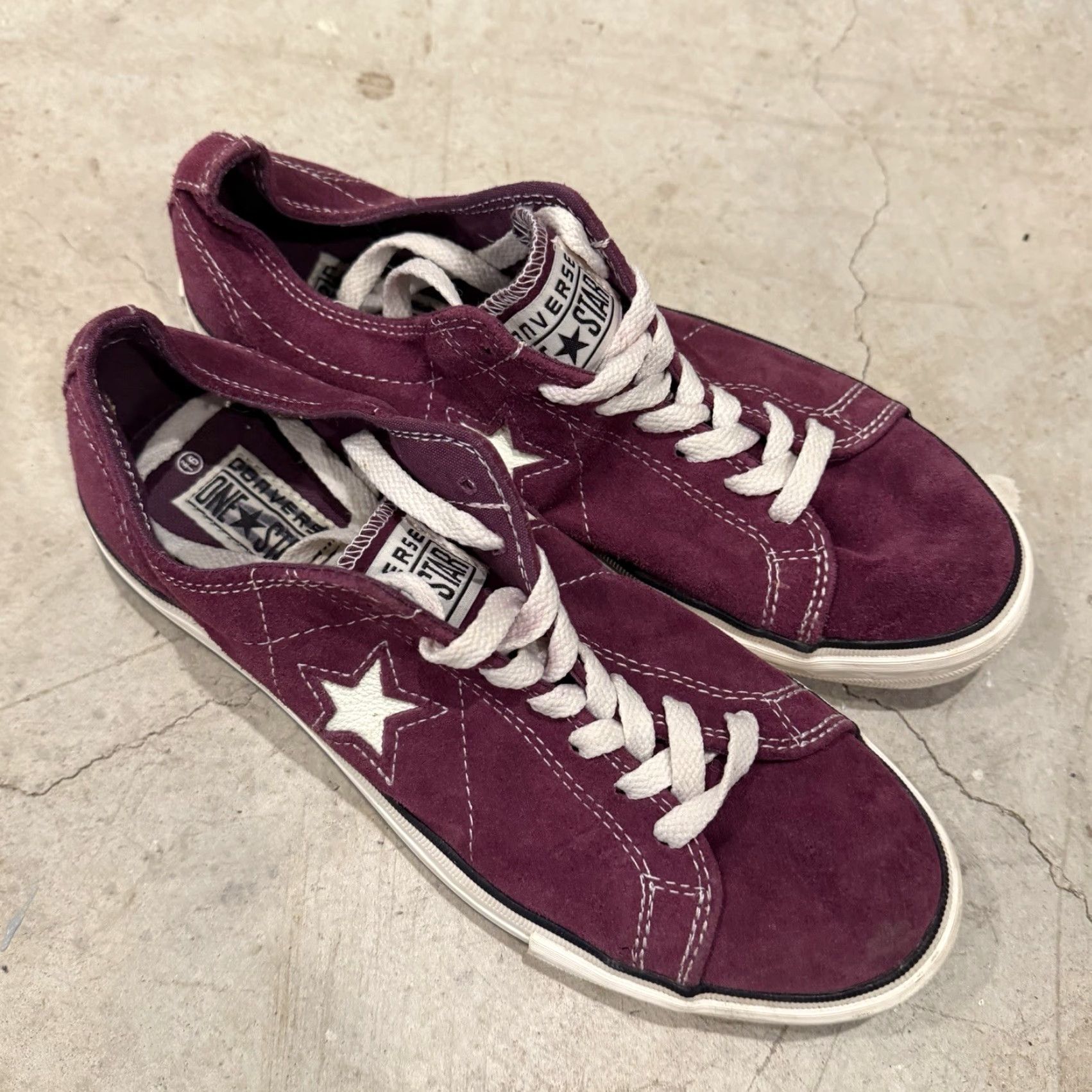 Converse Converse One Star Low Purple Plum Suede Womens Size 9.5 Sneaker Star Size US 8 / IT 38 - 2 Thumbnail