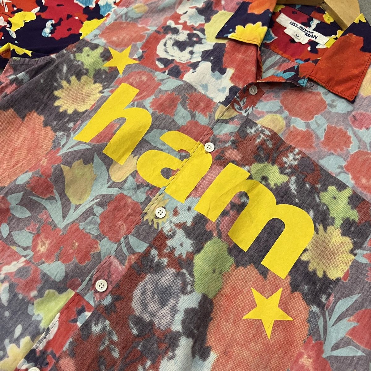 Comme des Garcons × Junya Watanabe SS02 Junya Watanabe Runway Ham Poem Floral Patchwork Shirt Size US M / EU 48-50 / 2 - 2 Thumbnail