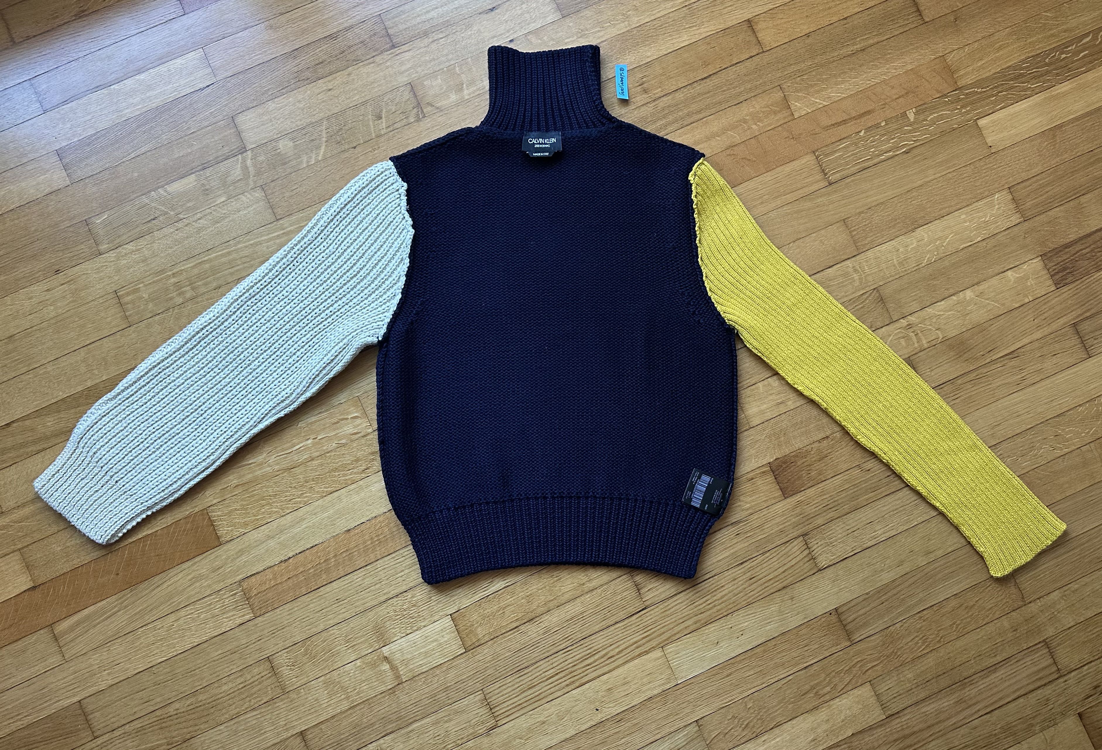 Calvin Klein 205W39NYC ICONIC Raf Simons - Calvin Klein contrast sleeve jumper AW17 Size US S / EU 44-46 / 1 - 6 Thumbnail