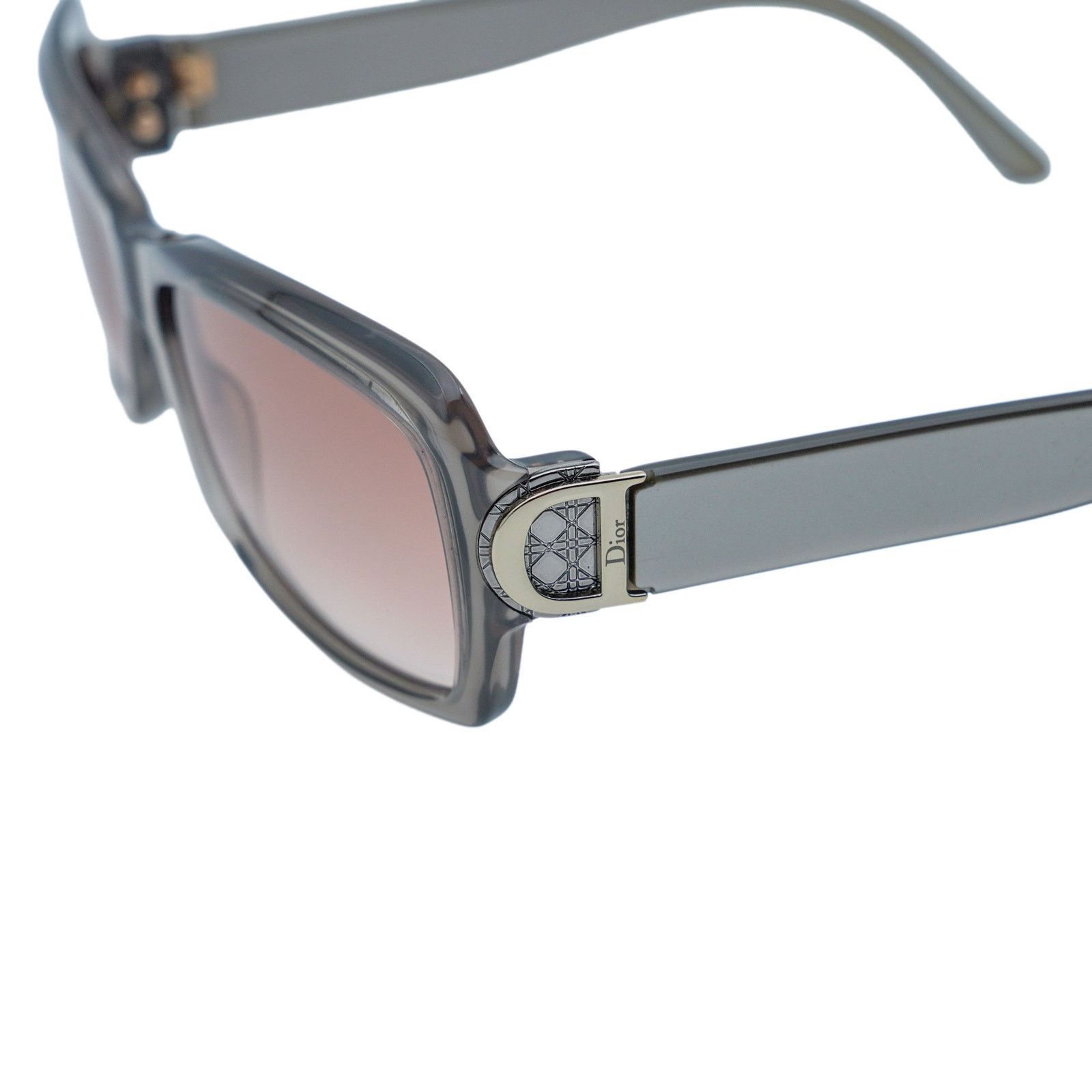 Dior Vintage Dior Gray Gradient D Logo Rectangular Sunglasses Size ONE SIZE - 4 Thumbnail