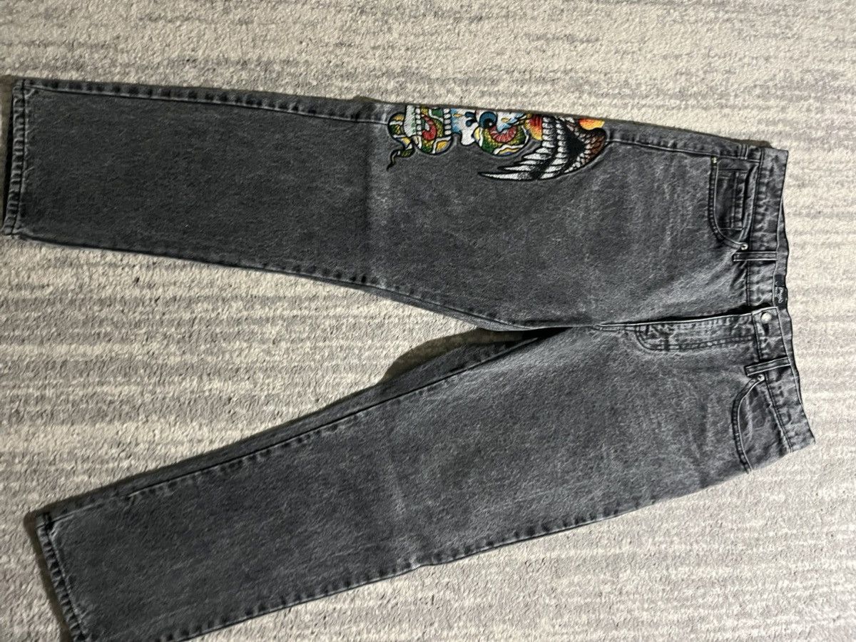 Ed Hardy Ed Hardy Battle Skull Jeans Size US 34 / EU 50 - 3 Thumbnail