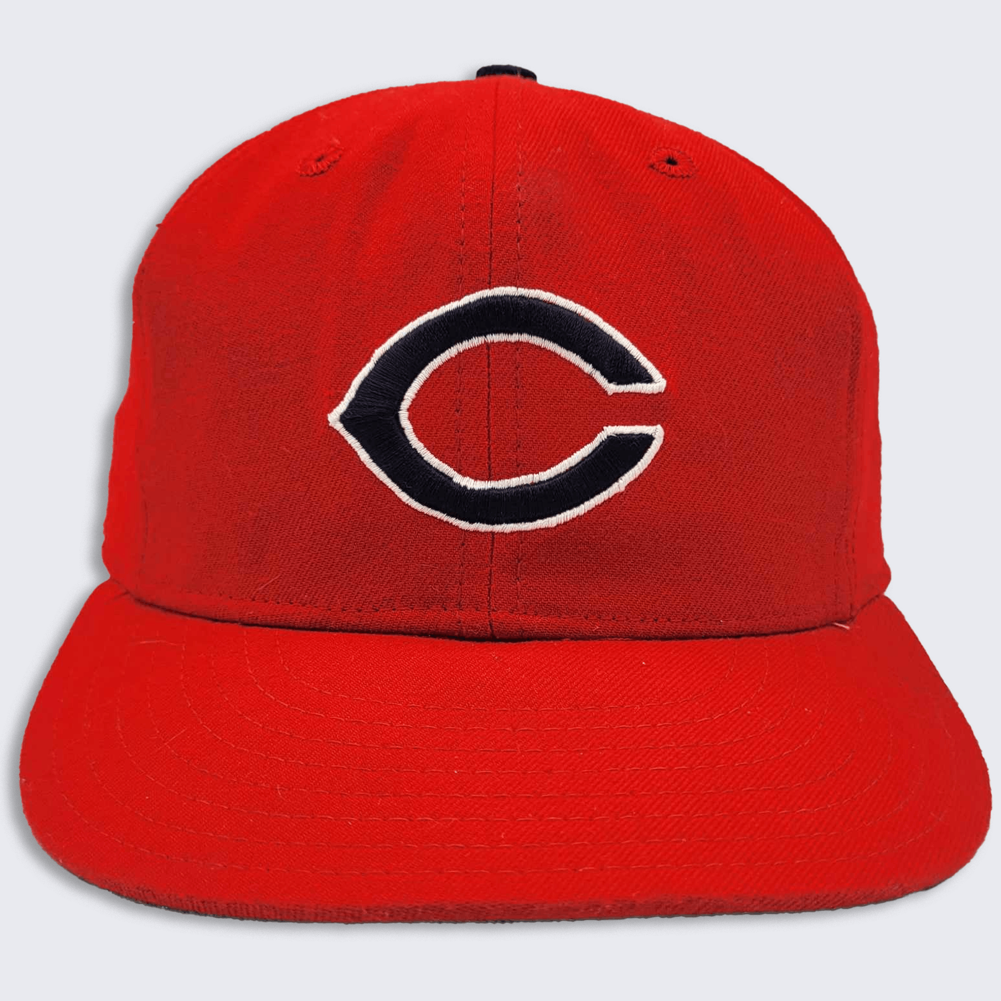 Cincinnati Reds Vintage 80s Leather Band New Era Fitted Hat