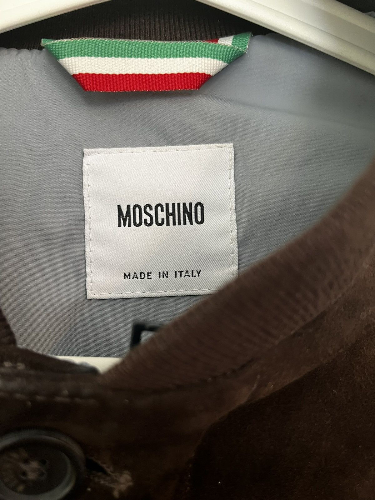 Moschino Moschino Suede Leather Varsity Bomber Jacket Made In Italy Size US S / EU 44-46 / 1 - 6 Thumbnail