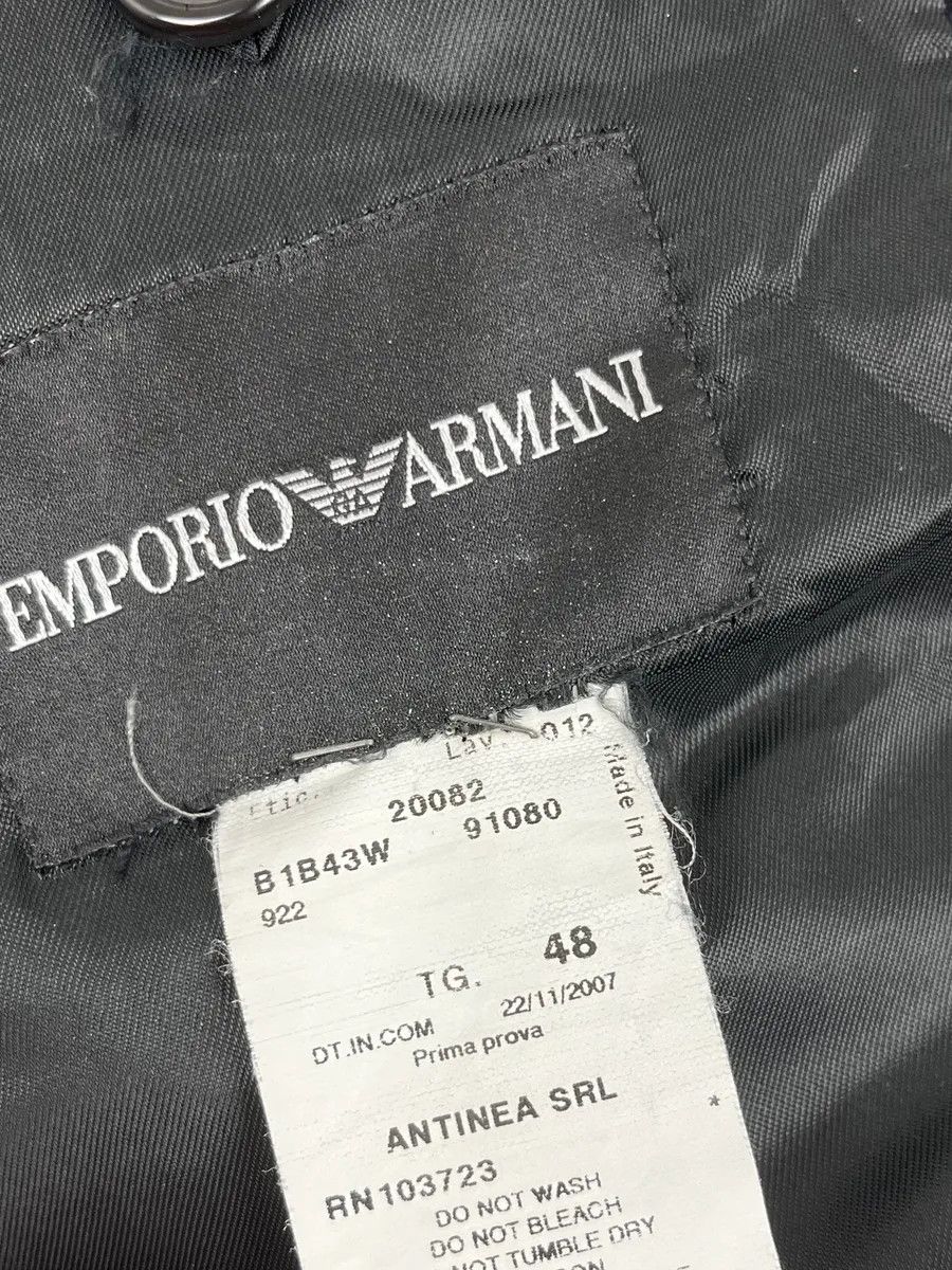 Emporio Armani AW2008 Emporio Armani Black Asymmetrical Officer Jacket Size US M / EU 48-50 / 2 - 8 Thumbnail