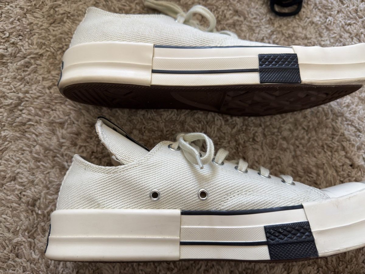 Rick Owens Converse Low White Turbodrk Size US 8.5 / EU 41-42 - 4 Thumbnail