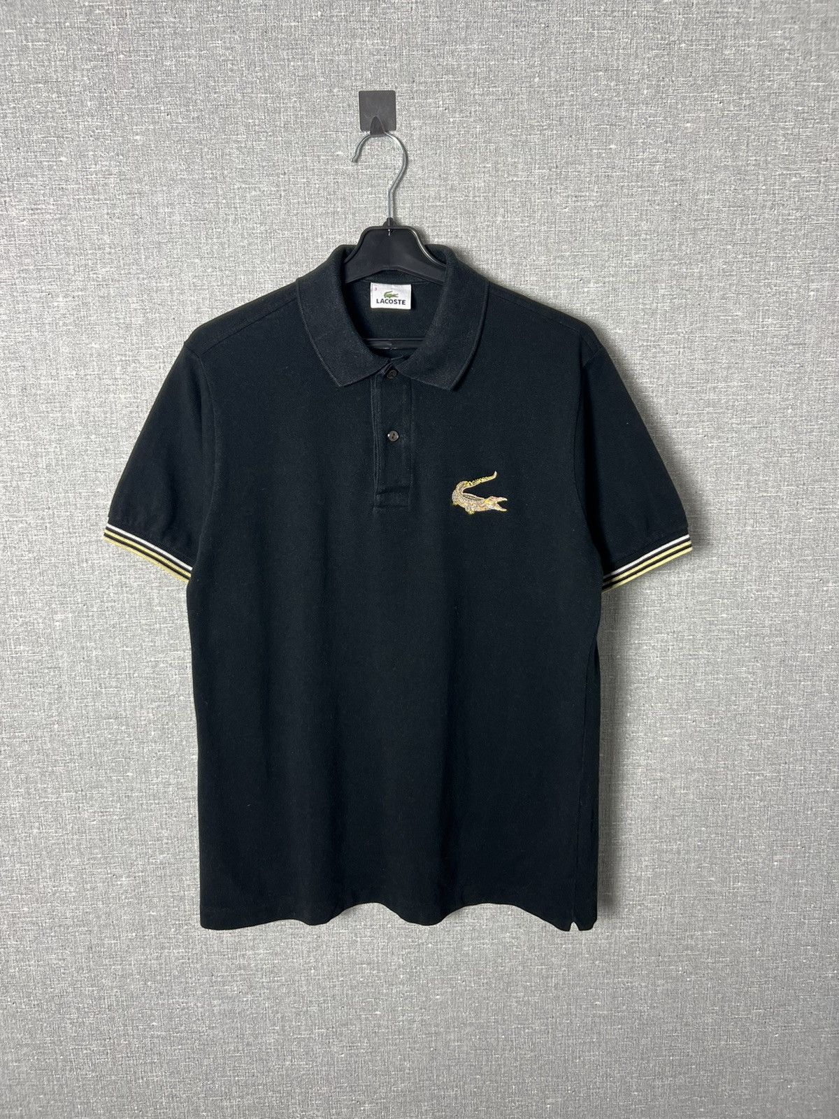 Lacoste Vintage Lacoste Large Exclusive Logo Black Polo Shirt Size US S / EU 44-46 / 1 - 1 Thumbnail