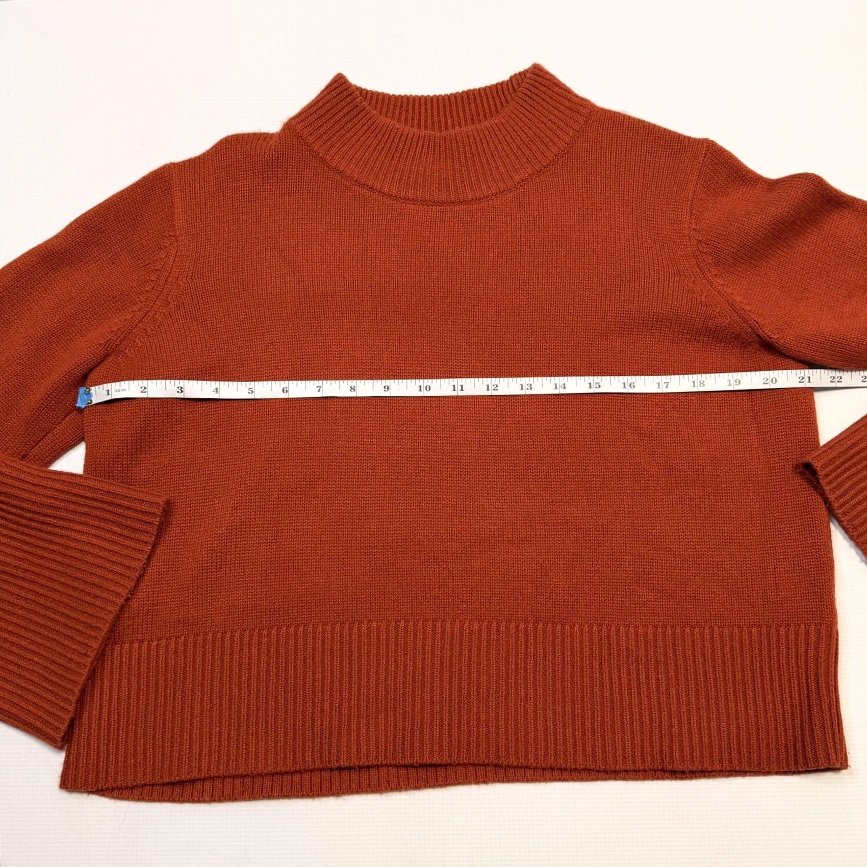 Vintage VINTAGE The Reset Womens XS Orange Sweater Pullover Mock Neck Knit Size XS / US 0-2 / IT 36-38 - 5 Thumbnail