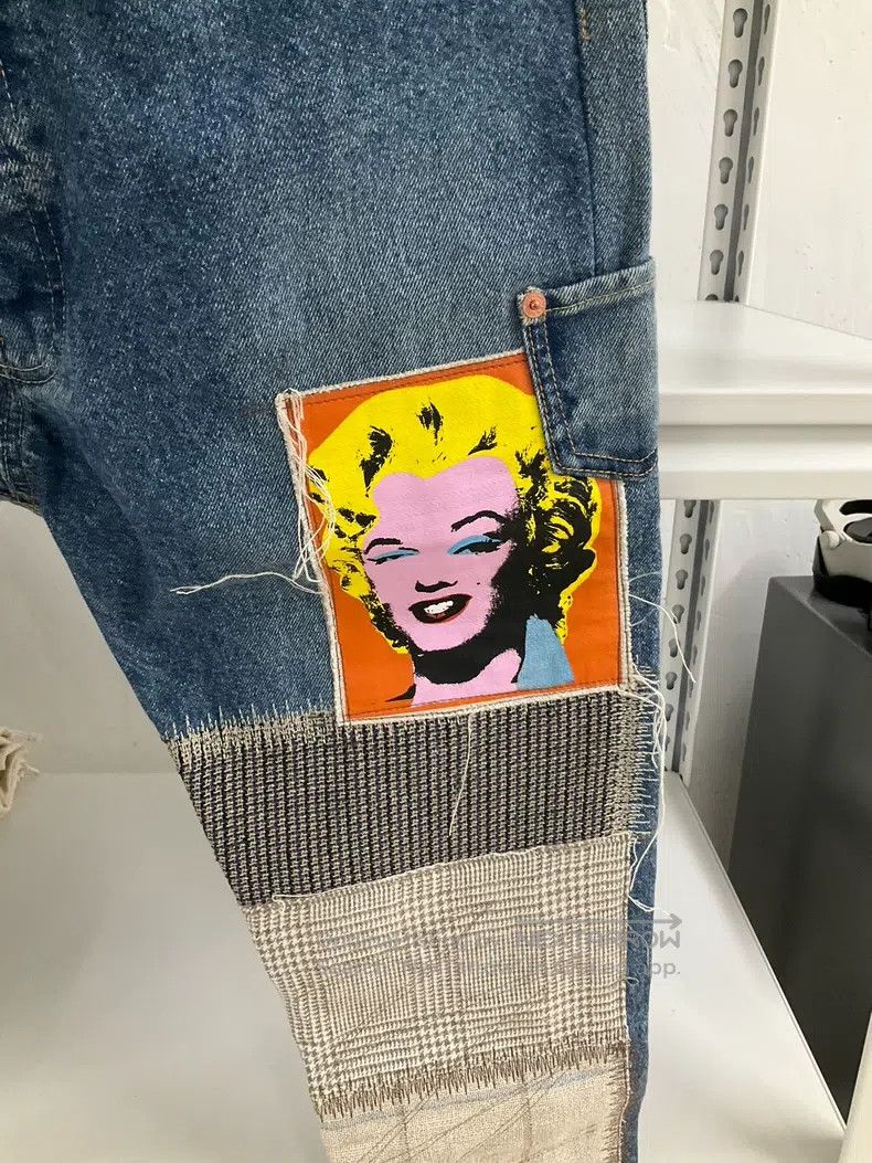 Junya Watanabe Junya Watanabe size M Patchwork Denim Pants Size 22" - 2 Thumbnail