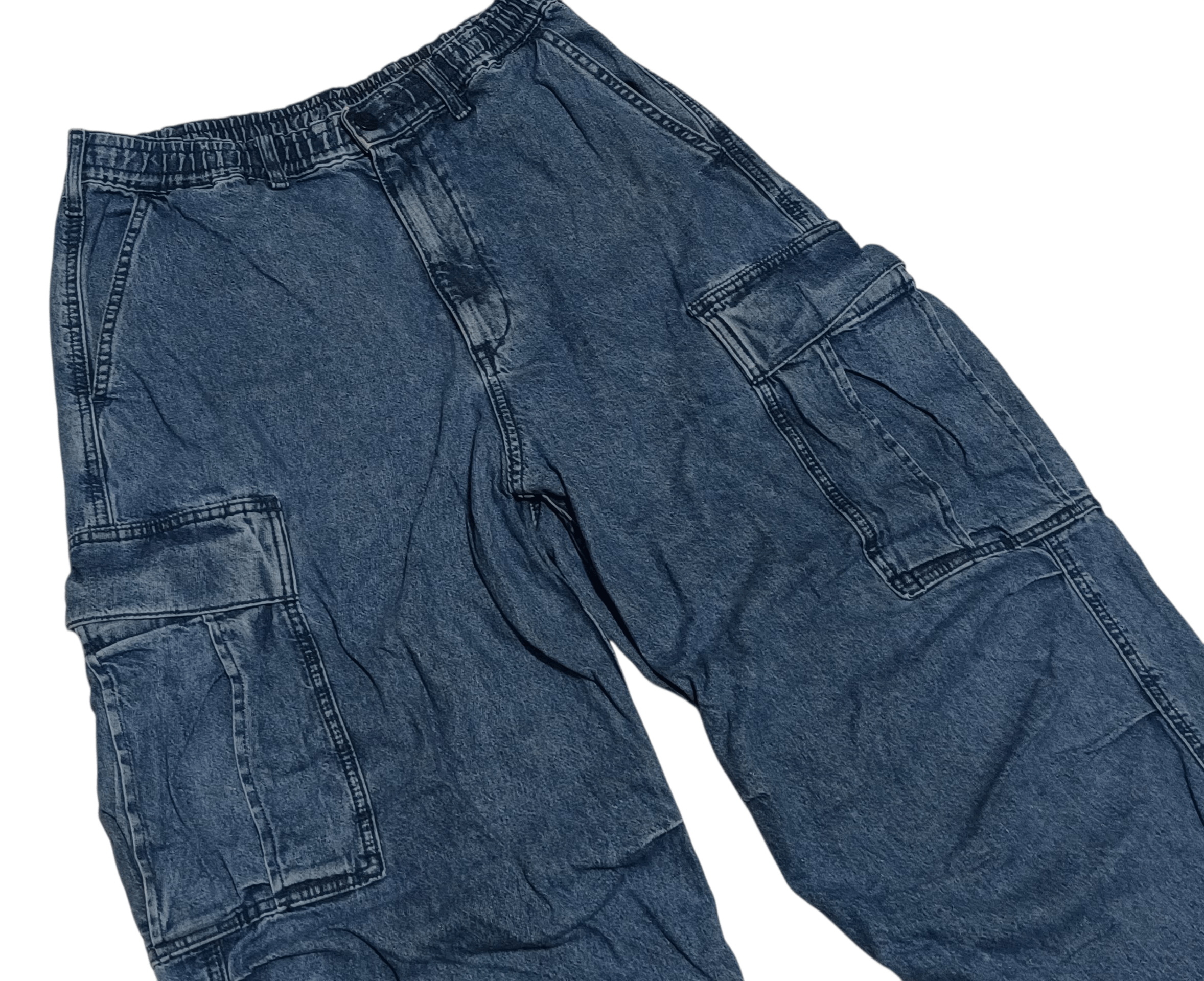 GU Denim Parachute Pants Size US 31 - 4 Thumbnail