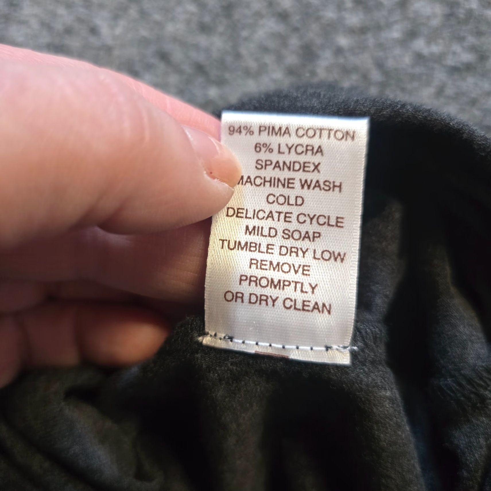 Vintage Peruvian Connection Top Womens Medium Gray Turtleneck Pima Cotton Long Sleeve Size M / US 6-8 / IT 42-44 - 7 Thumbnail