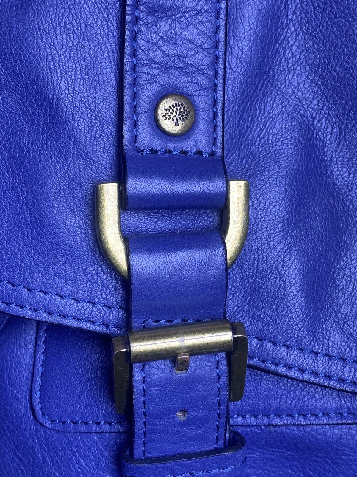 Mulberry Mulberry Alexa Blue Leather Satchel Bag Size ONE SIZE - 9 Thumbnail
