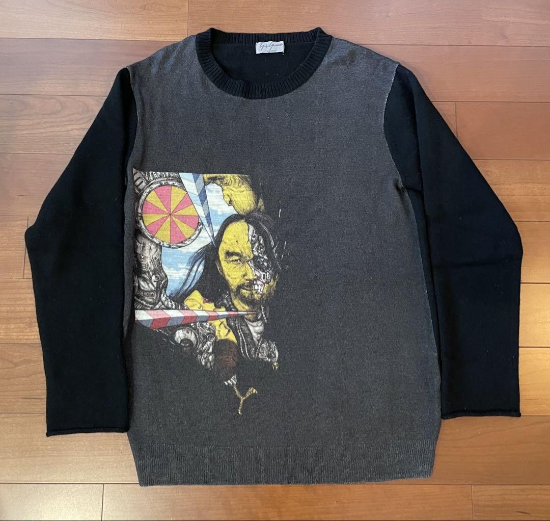 Yohji Yamamoto yohji yamamoto pour homme 14aw wool knit sweater Size US L / EU 52-54 / 3 - 1 Thumbnail