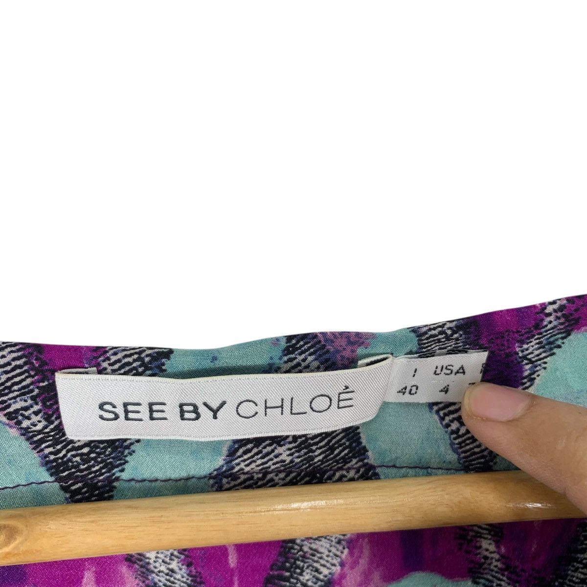 See by Chloe CHLOE SEE BY CHLOE Collection Blouse Abstract Cardigan Shirt Size S / US 4 / IT 40 - 7 Thumbnail