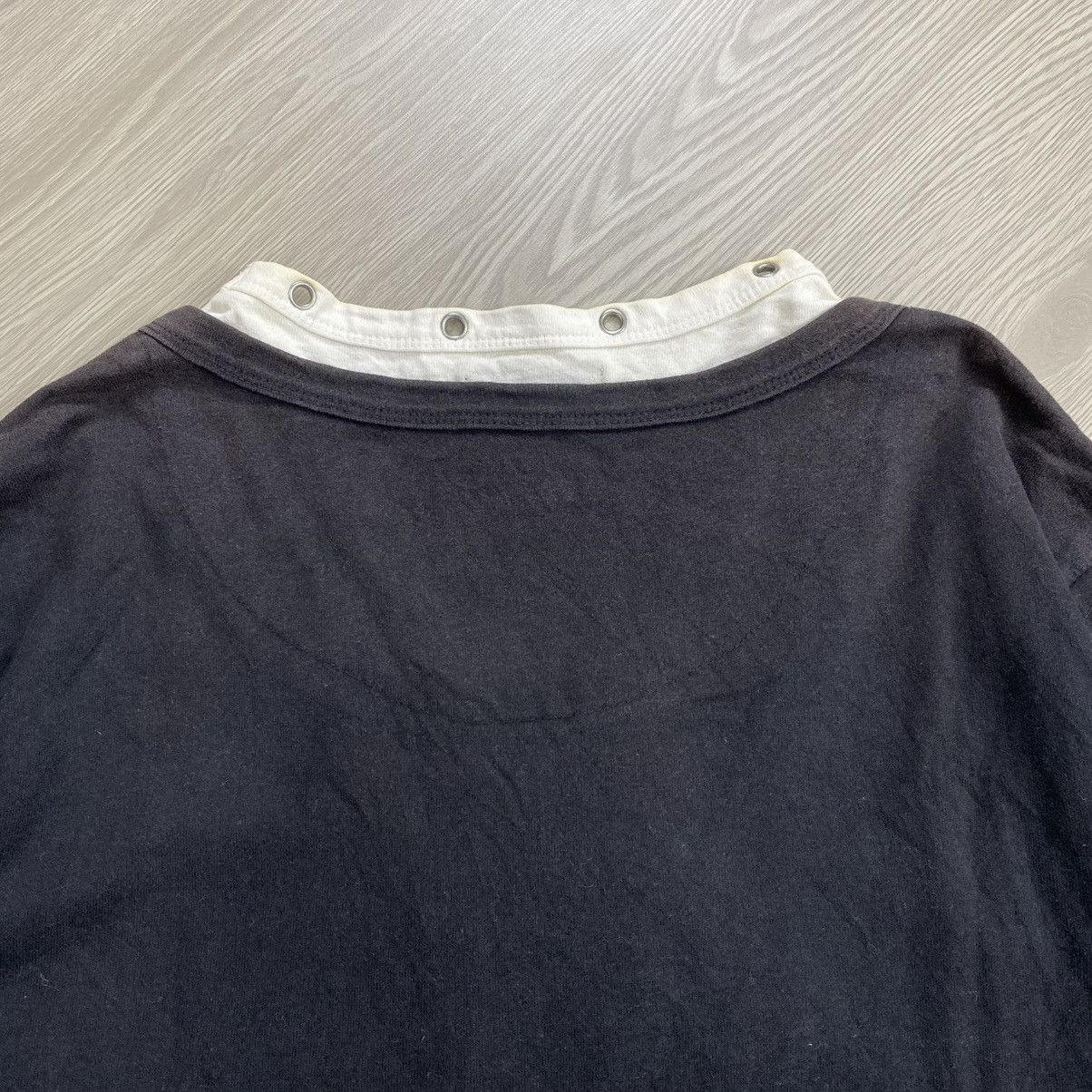 Le Grande Bleu (L.G.B.) 2000s Beamount Carr Double Layers Vkeii Lace Up Longsleeve Size US L / EU 52-54 / 3 - 18 Thumbnail