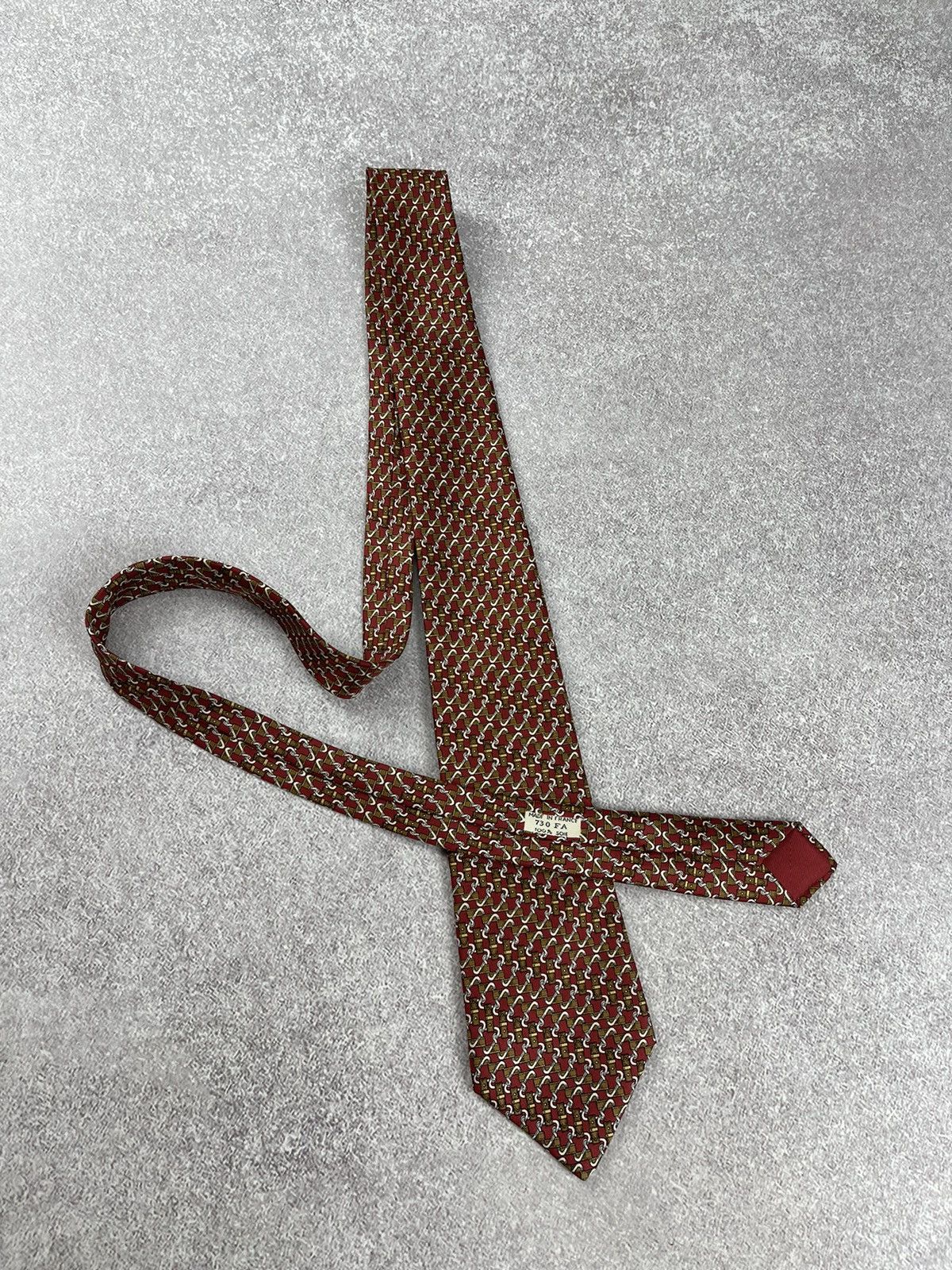 Hermes × Vintage Vintage Hermes Paris Silk Tie Size ONE SIZE - 7 Thumbnail