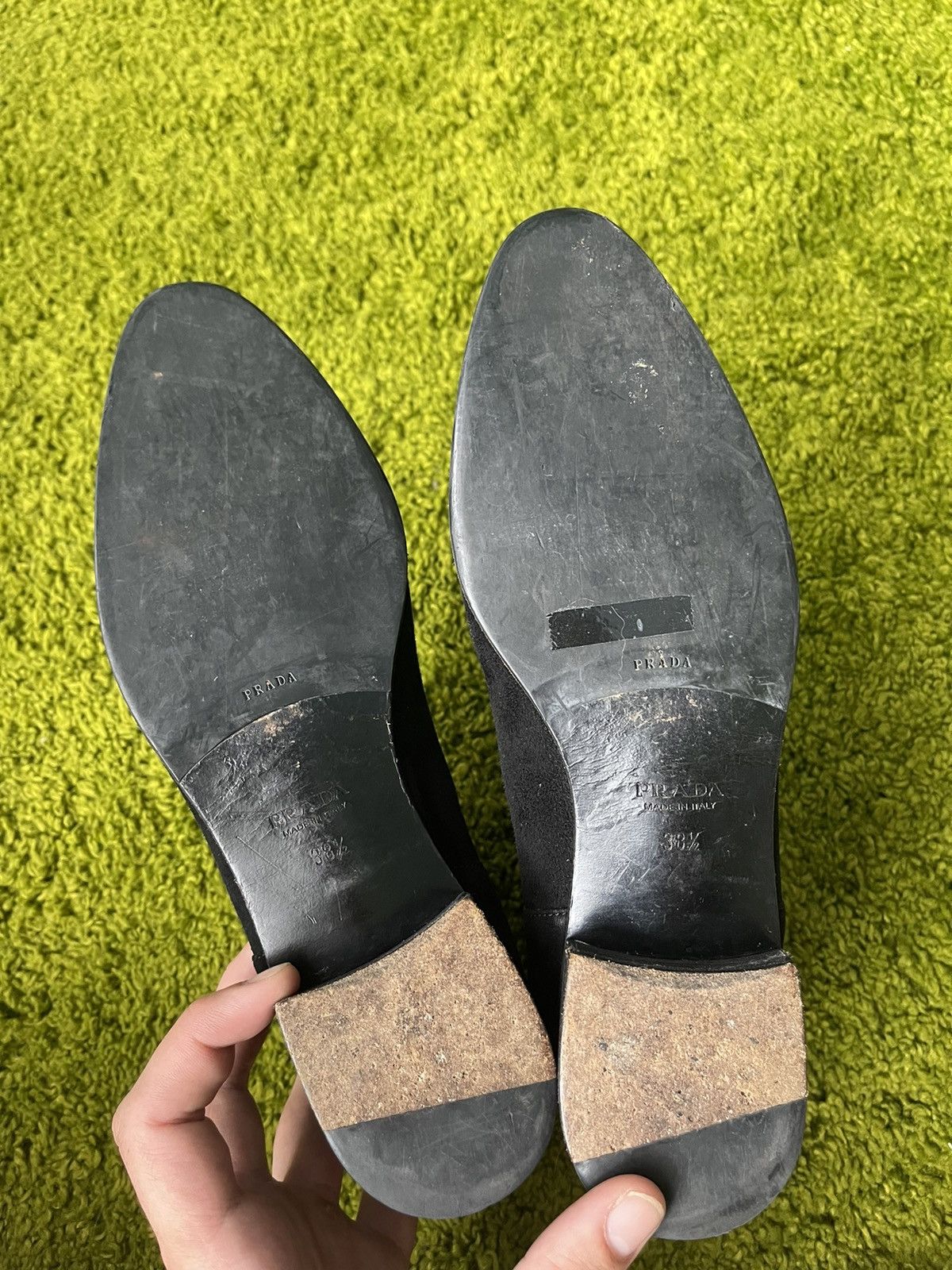 Designer × Prada Prada real suede leather chelsea boots Size US 8.5 / IT 38.5 - 8 Thumbnail