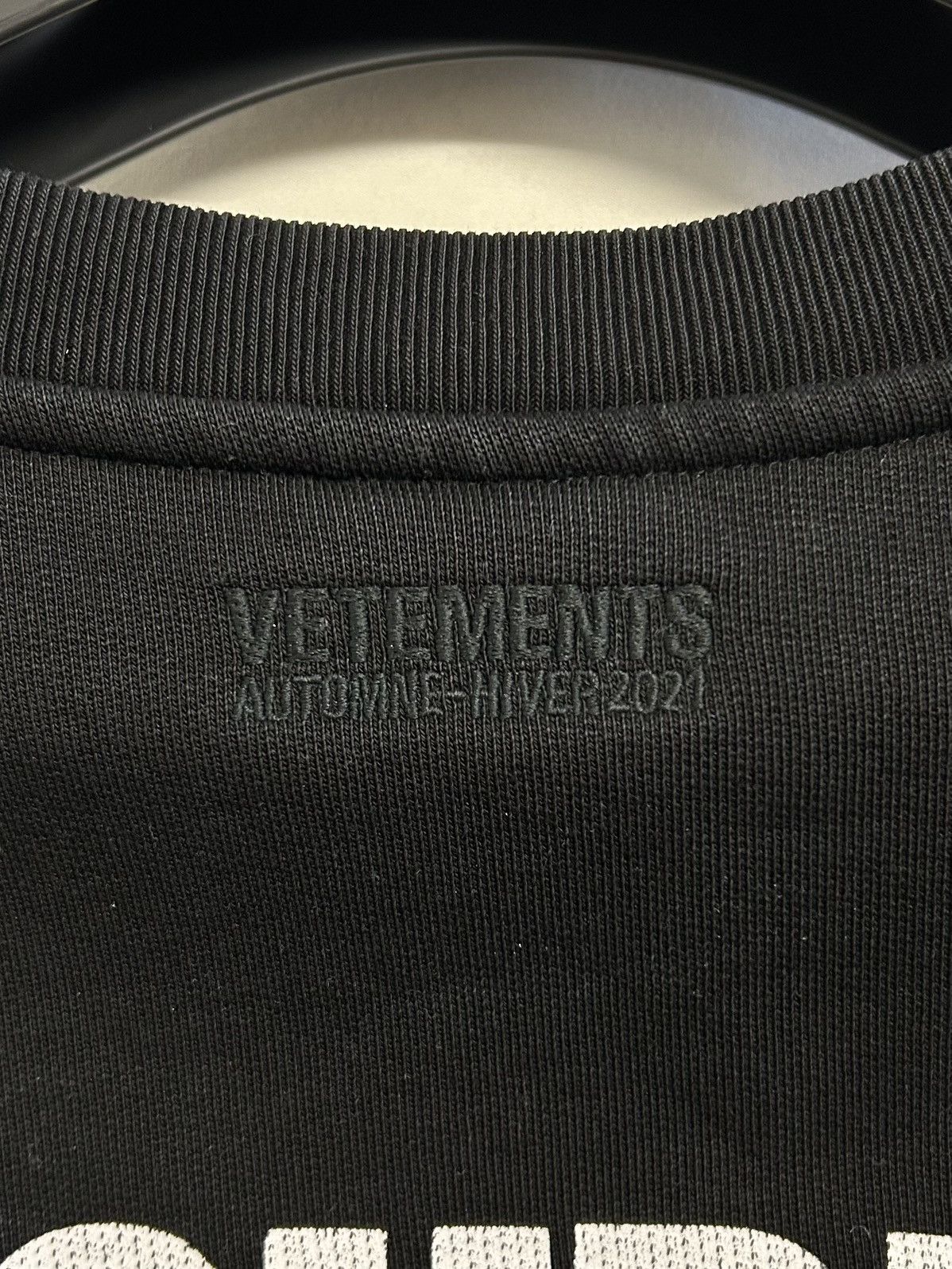 Vetements FW2021 “Security” Heavyweight Crewneck Sweatshirt Size US XL / EU 56 / 4 - 7 Thumbnail