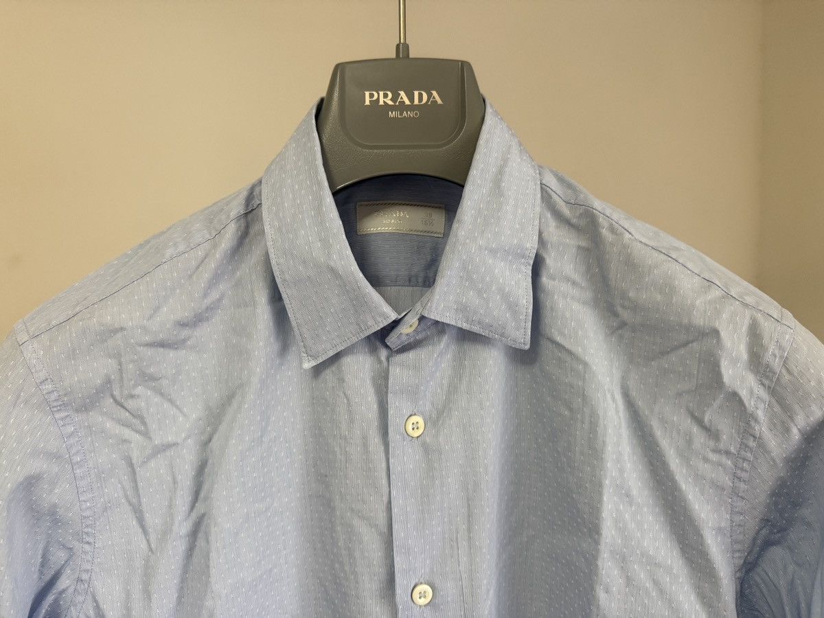 Prada Prada Blue Dress Shirt Size US S / EU 44-46 / 1 - 2 Thumbnail