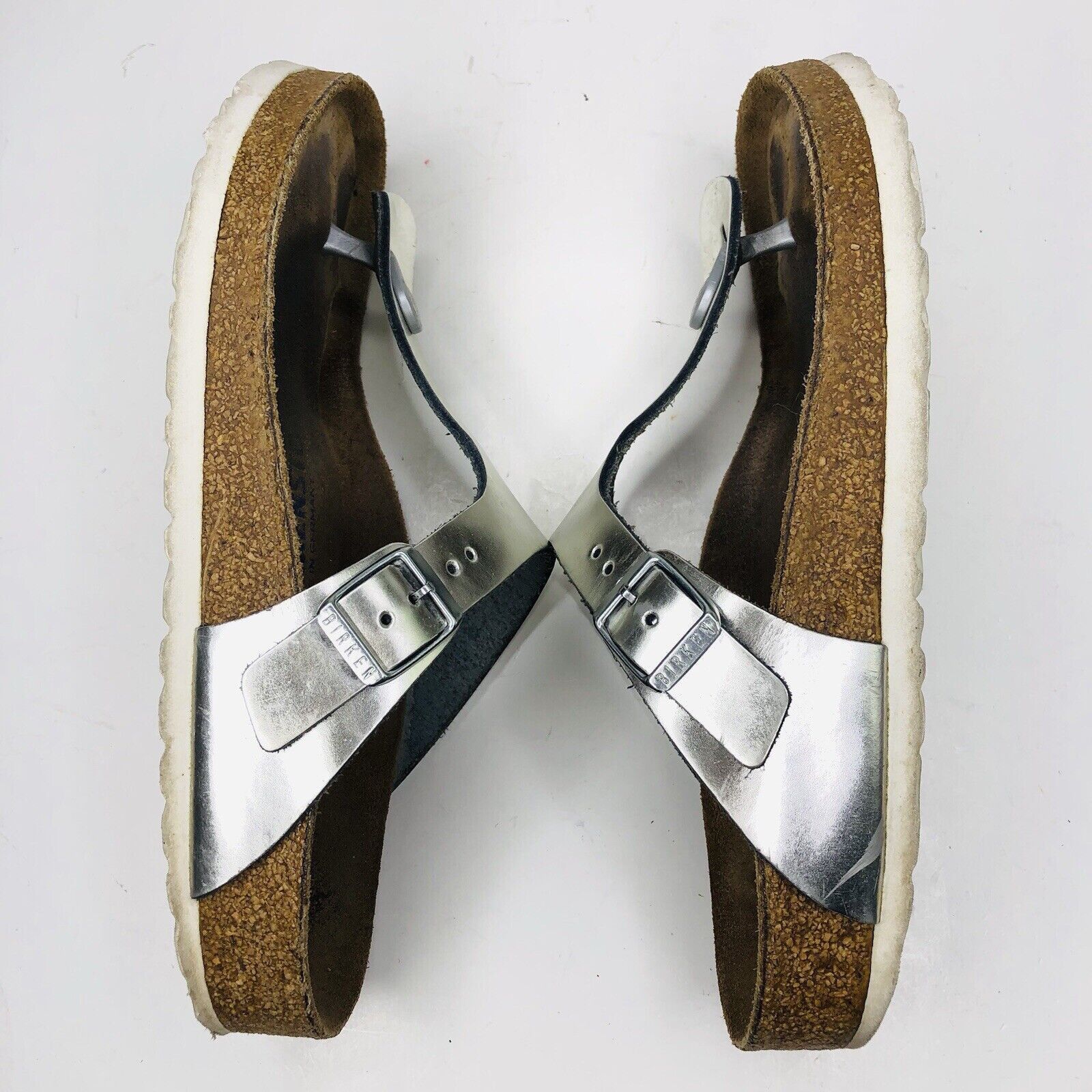 Birkenstock Birkenstock Women's Gizeh Thong Sandals Silver Size EU 38 Size US 7.5 / IT 37.5 - 7 Thumbnail