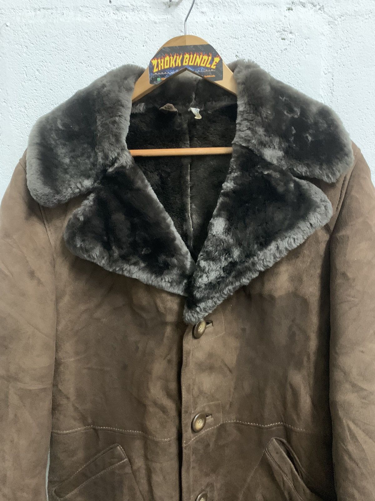 Japanese Brand Vintage Spanische Merino-Llammfelle Coat Jacket Size US M / EU 48-50 / 2 - 4 Thumbnail