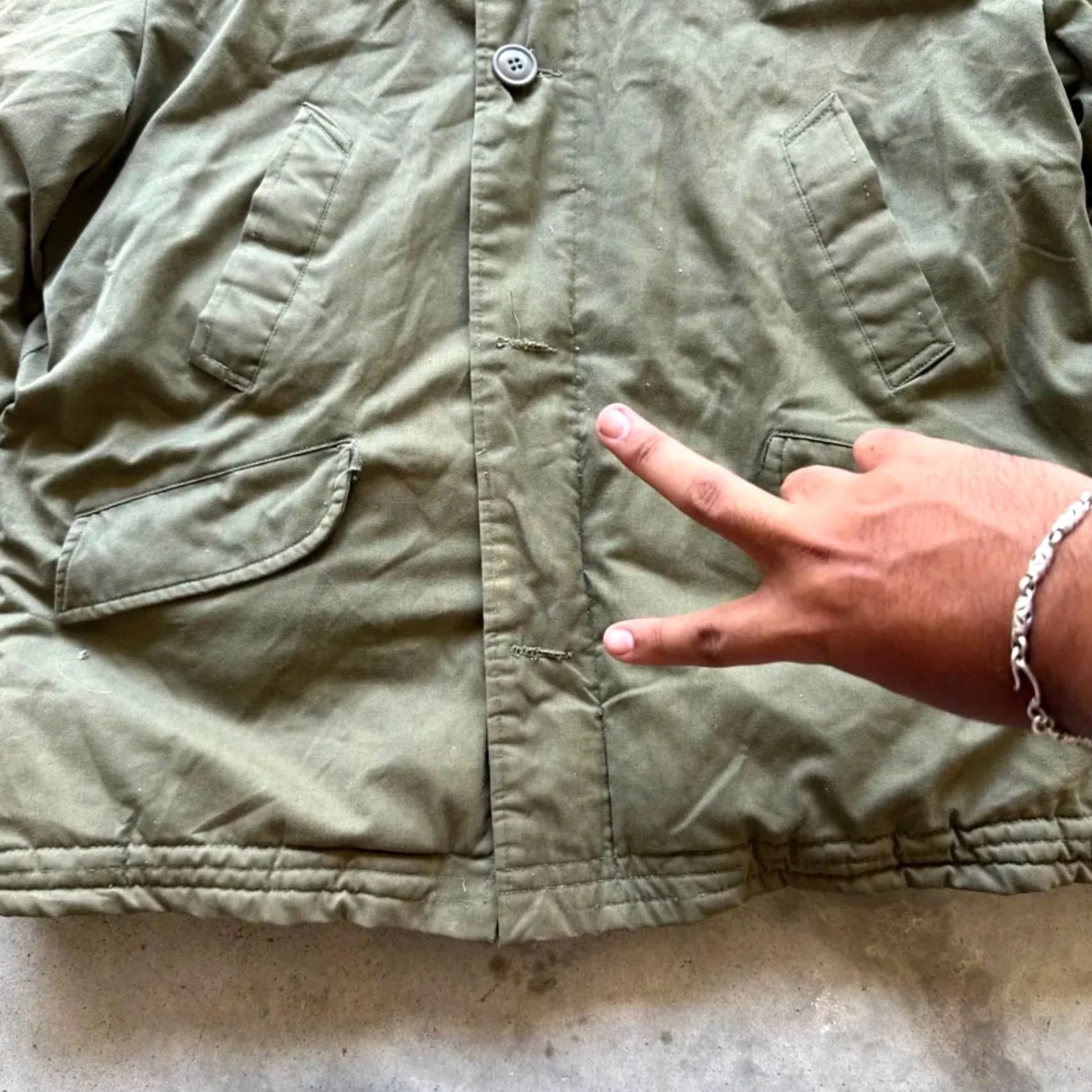 Vintage VINTAGE U.S. Army Military Jacket B-9 Parka XL Mens Green Cotton Jacket Regular Size XL Size US XL / EU 56 / 4 - 2 Thumbnail