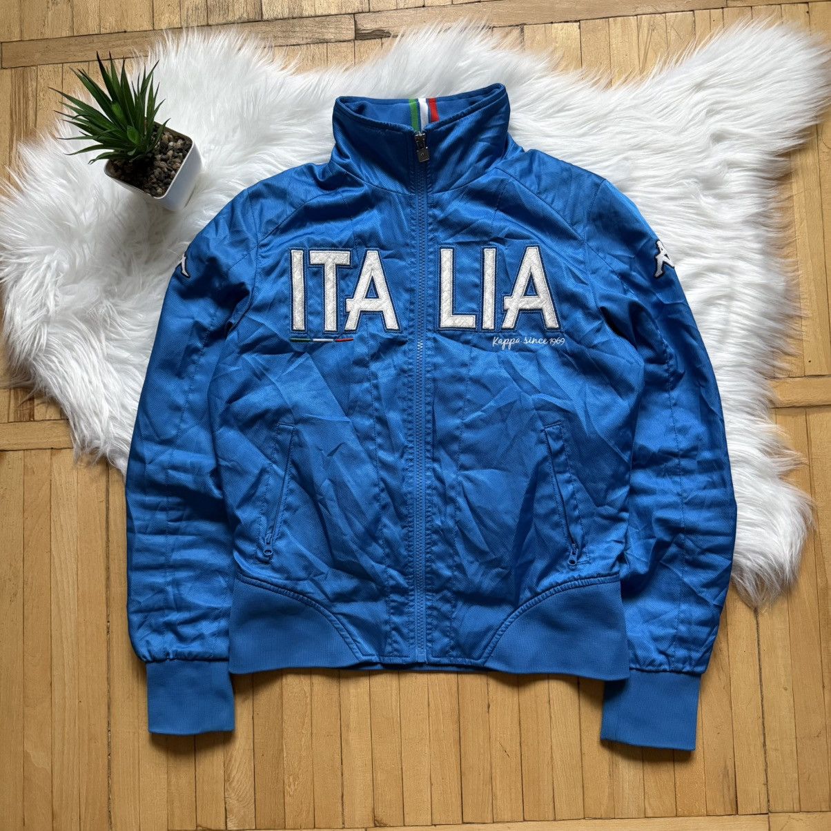 Kappa 📌Vintage Kappa ITALIA Big Logo FullZip Bloke Light Bomber Size M / US 6-8 / IT 42-44 - 1 Thumbnail