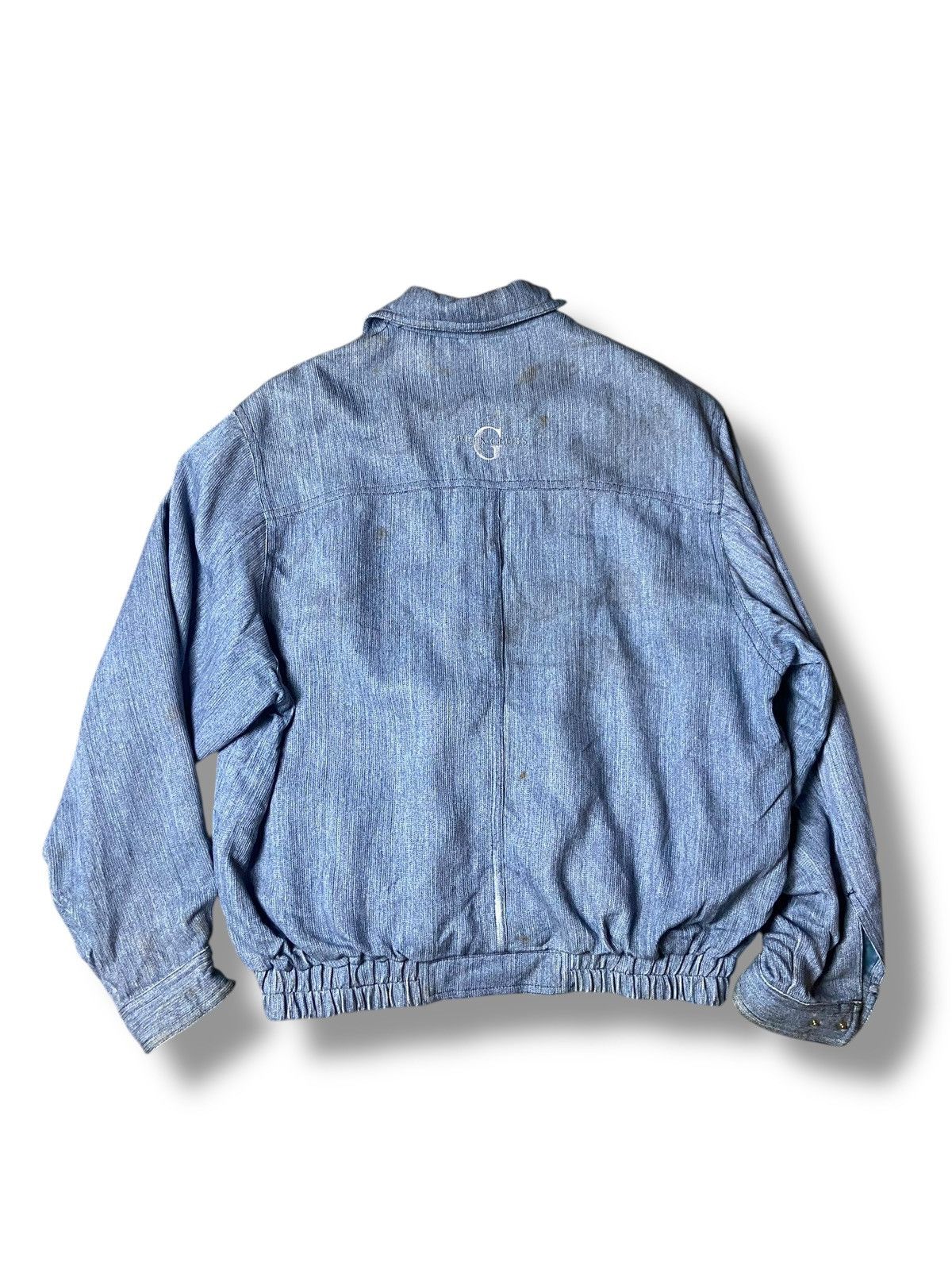 Japanese Brand × Vintage Green Club Brand Denim Jeans Down Jacket (128) Size US S / EU 44-46 / 1 - 3 Thumbnail