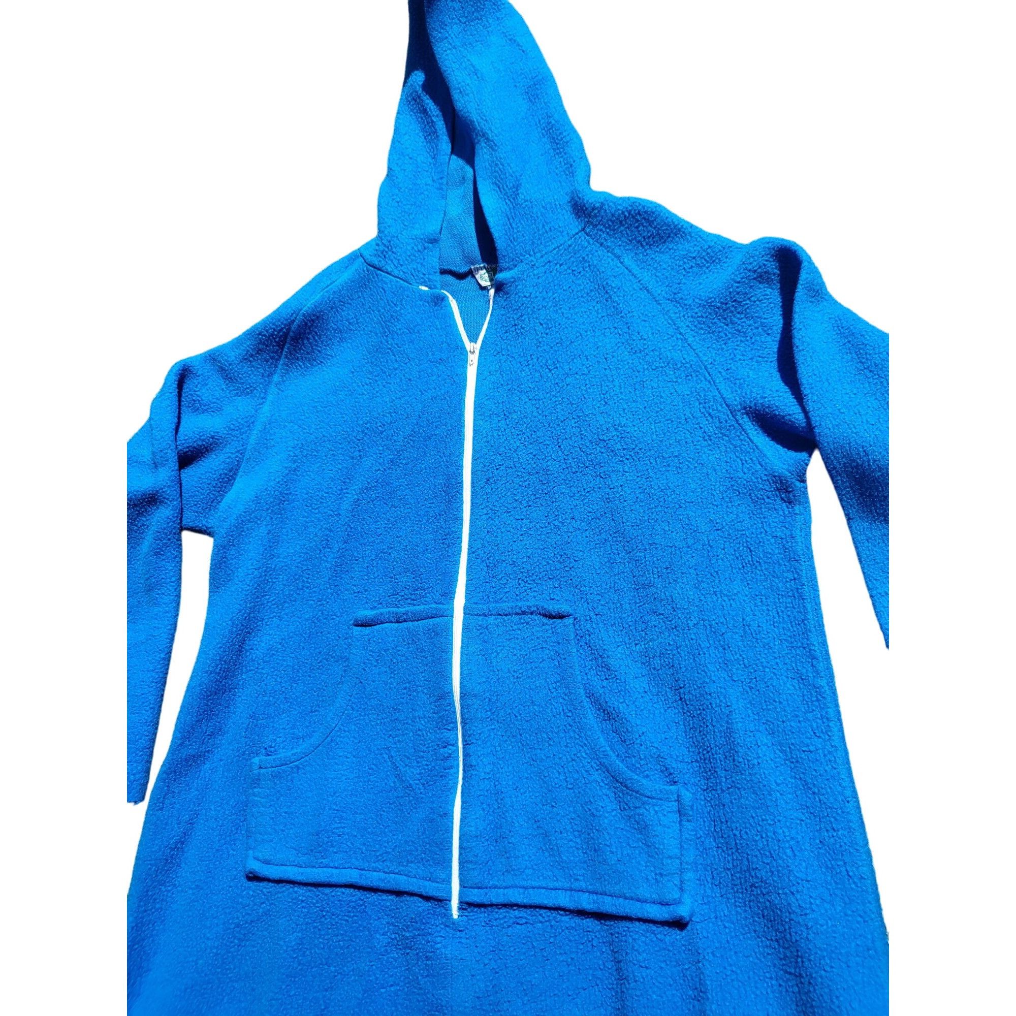 Sears Vintage Sears Roebuck Blue Fleece Robe Women Sz L Sleepwear Size ONE SIZE - 2 Thumbnail