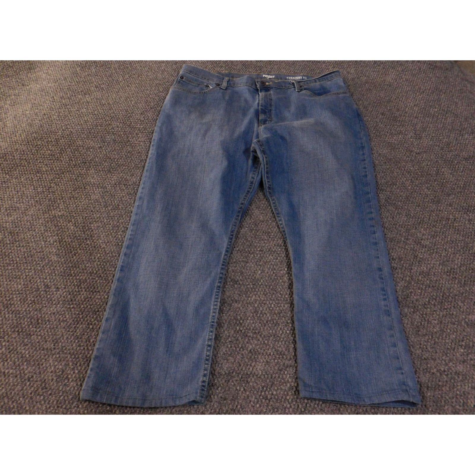 Wrangler Wrangler Jeans Mens 38x29 Blue Straight Leg Relaxed Fit Denim Pants Classic Size US 38 / EU 54 - 2 Thumbnail