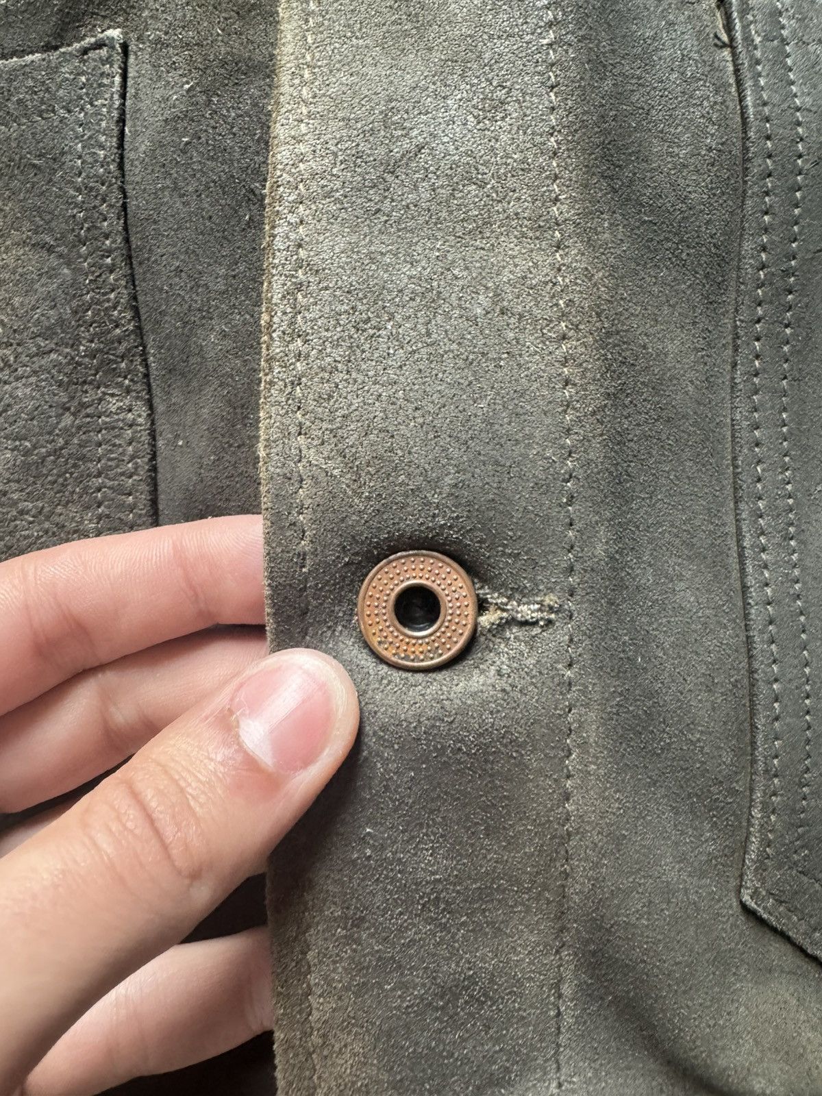 RRL Ralph Lauren Cow Suede Chore Coat Size US S / EU 44-46 / 1 - 5 Thumbnail