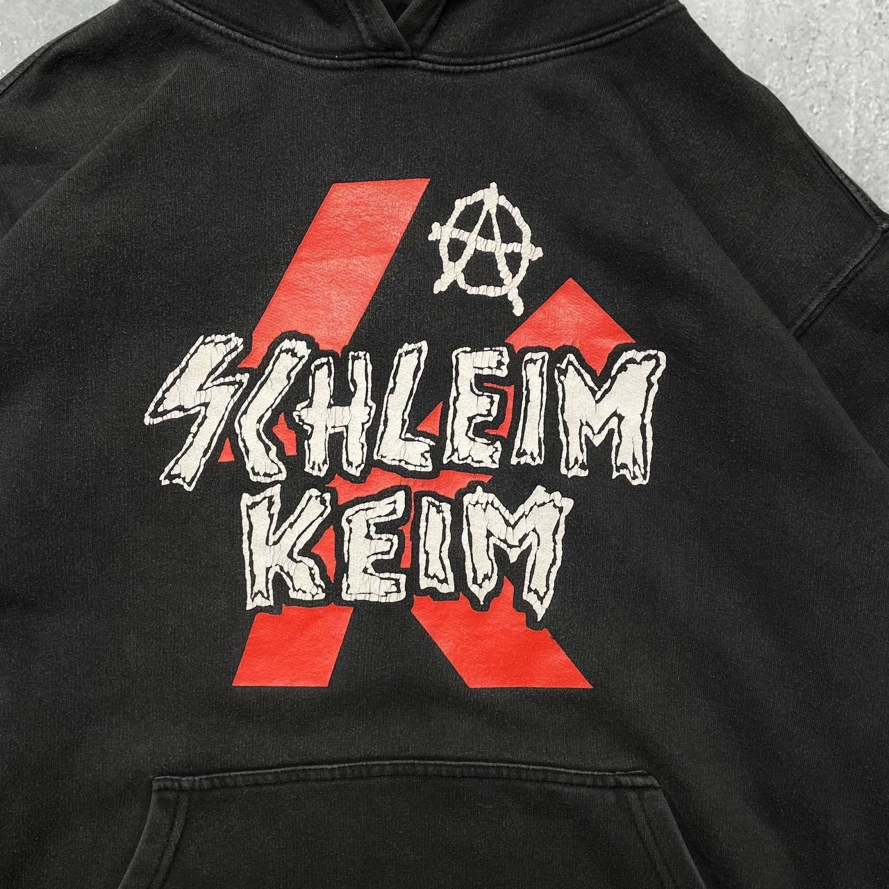 Band Tees × Vintage Vintage 2000s Schleim-Keim Band Hoodie Faded Black Size L Size US L / EU 52-54 / 3 - 3 Thumbnail