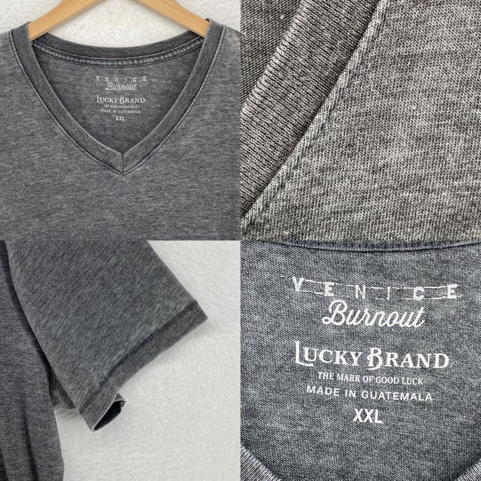 Lucky Brand Mens V Neck Short Sleeve T-Shirt