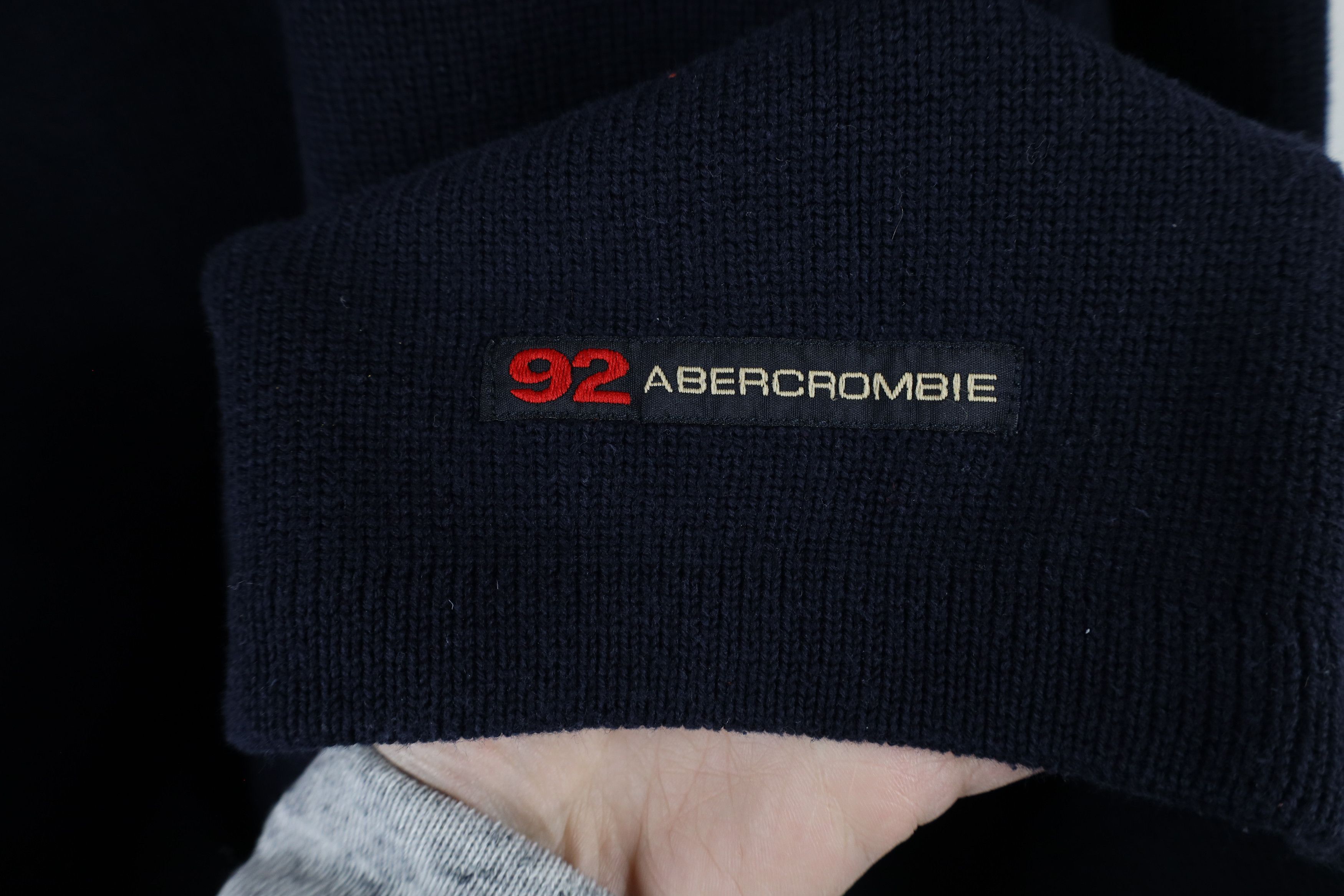Abercrombie & Fitch × Vintage Vintage 90s Y2K Abercrombie & Fitch Heavy Crewneck Sweater Size US XL / EU 56 / 4 - 4 Thumbnail