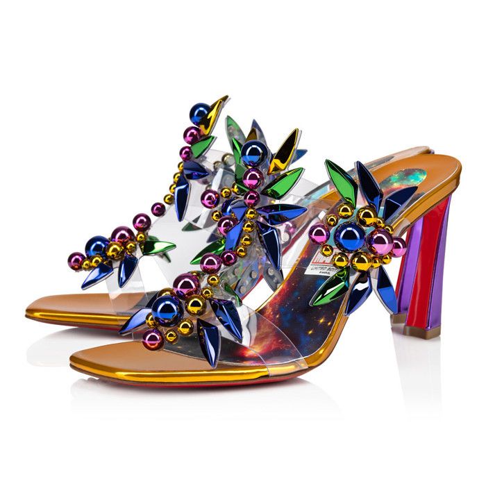 Christian Louboutin oc11z0325 Imperious Rex 85 Pvc in Multicolor Size US 9 / IT 39 - 1 Thumbnail