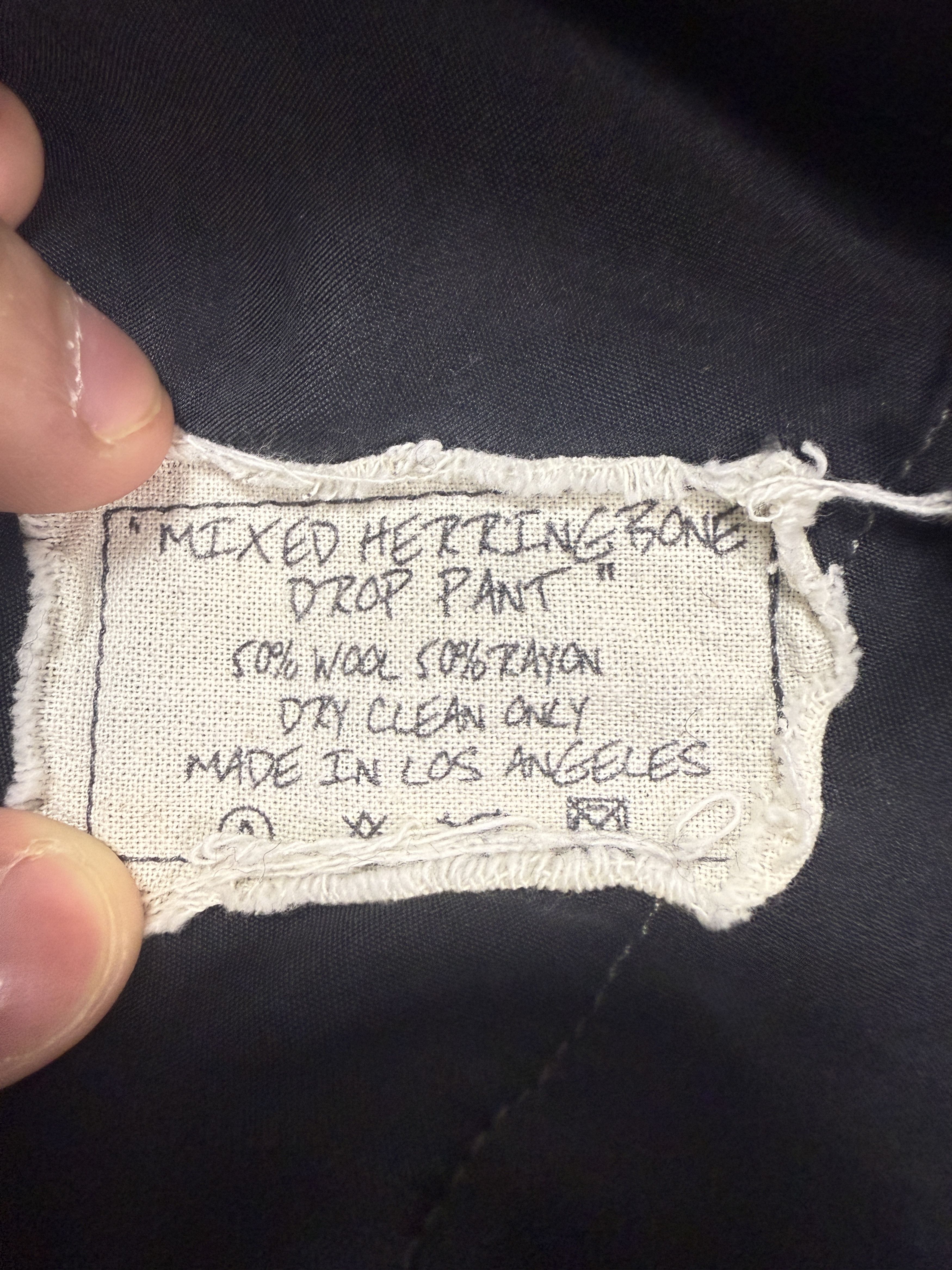 Greg Lauren $2.2k Greg Lauren Mix Herringbone Cargo Drop Pants Size US 34 / EU 50 - 9 Thumbnail
