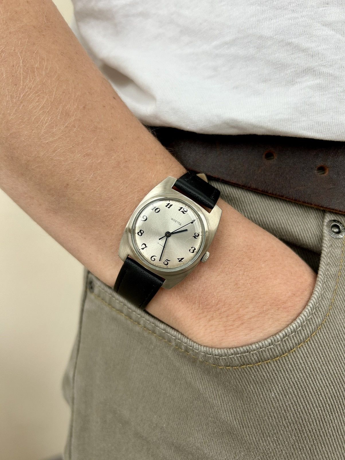 Vintage Vintage Watch Soviet USSR Mechanical Wostok Hand Winding Size ONE SIZE - 1 Thumbnail
