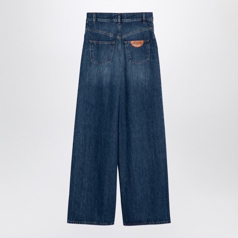 Chloe o1d2blof0824 Washed Denim Jeans in Blue Size 29" - 2 Thumbnail