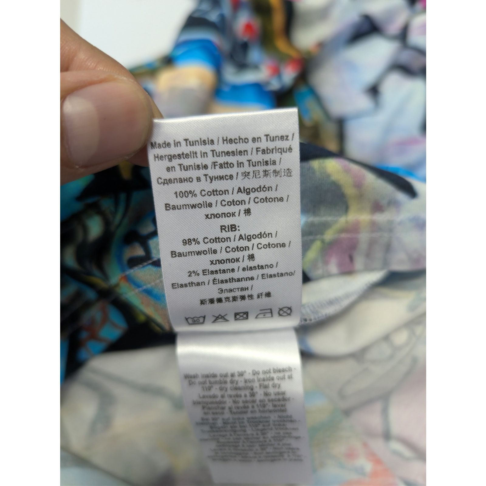 Vivienne Westwood o1rshd1 Classic Graffiti Print T-Shirt in Multiolor Size US XXL / EU 58 / 5 - 19 Thumbnail