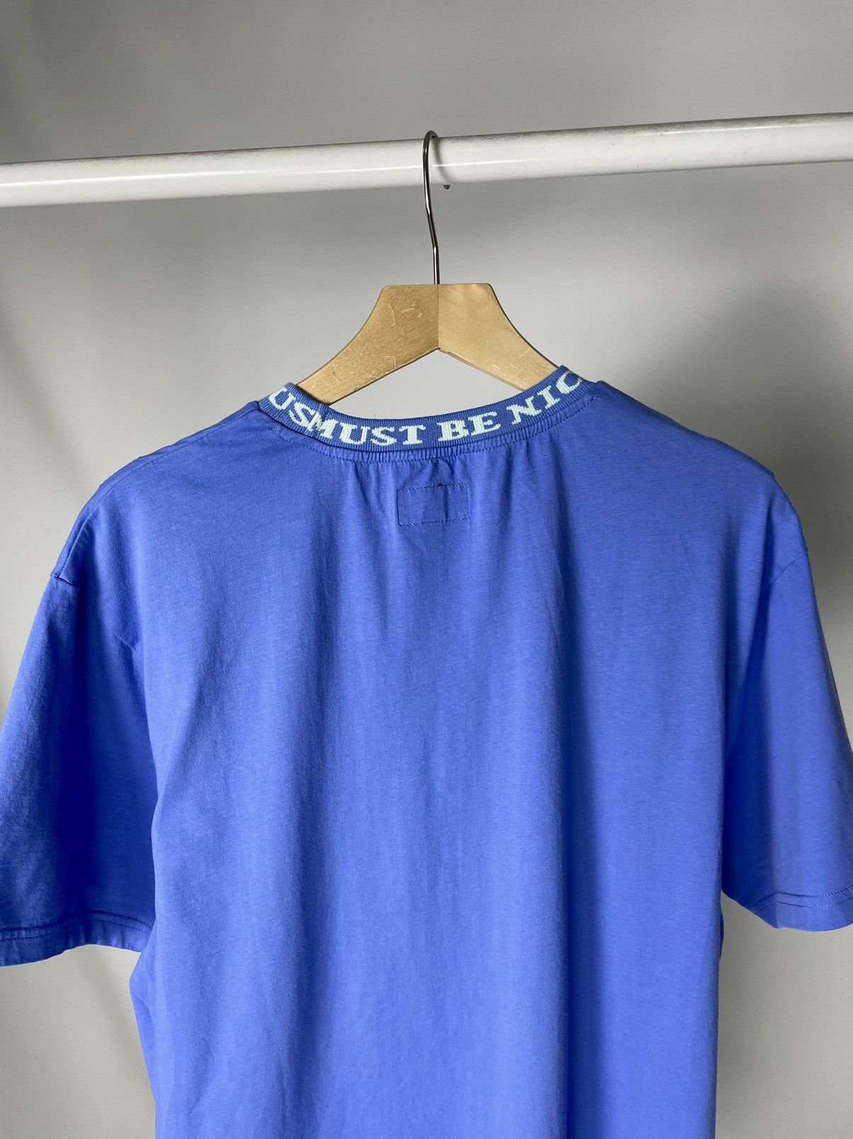RIPNDIP Ripndip 😸 Must be Nice Collar Logo Blue Basic tee T shirt Size US L / EU 52-54 / 3 - 10 Thumbnail