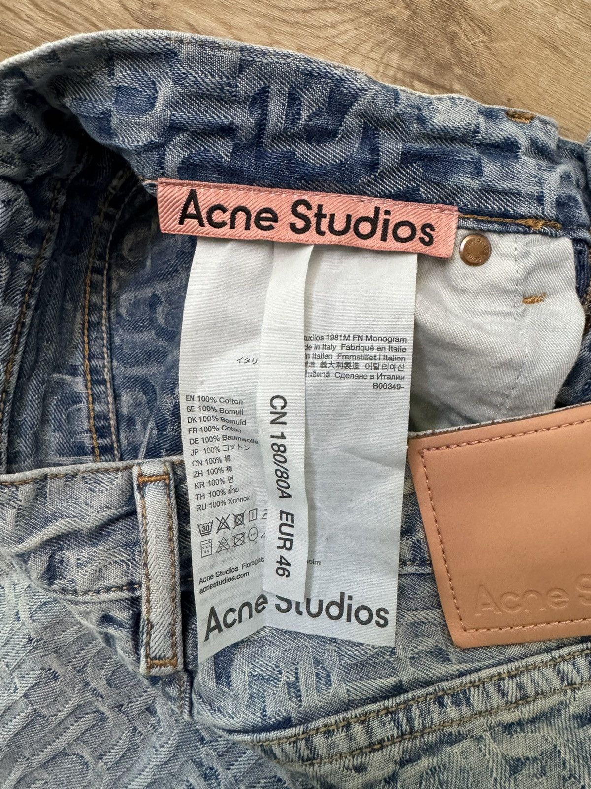 Acne Studios BAGGY FIT JEANS - 1981M MONOGRAM Size US 30 / EU 46 - 5 Thumbnail