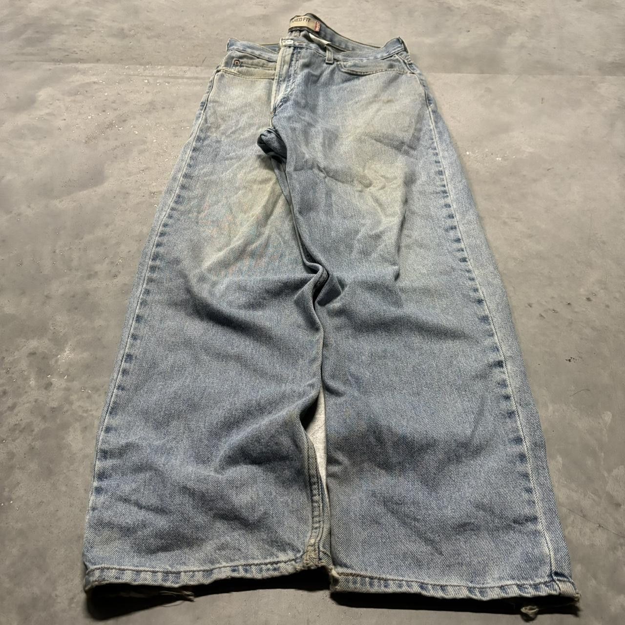 Levi's × Vintage Crazy Vintage Y2K/2000s Baggy Levi’s Light Wash Distressed Denim Jeans! Size US 36 / EU 52 - 3 Thumbnail