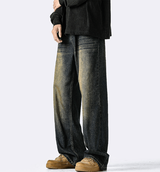 Japanese Brand × Jean Vintage distressed washed American straight casual jeans Size US 32 / EU 48 - 5 Thumbnail