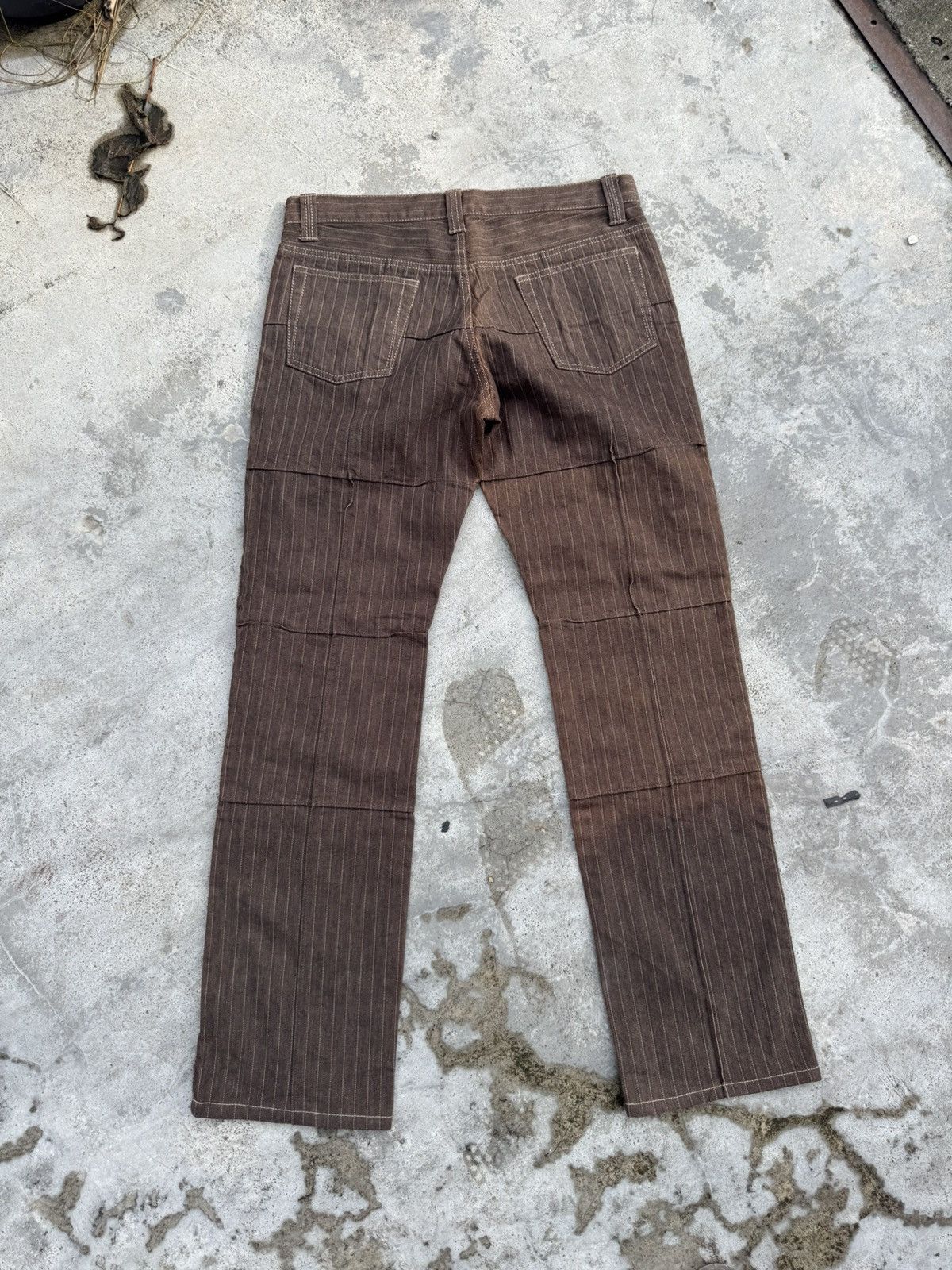 Boycott Japanese Brand Boycott Striped Pleated Pants Size US 32 / EU 48 - 2 Thumbnail