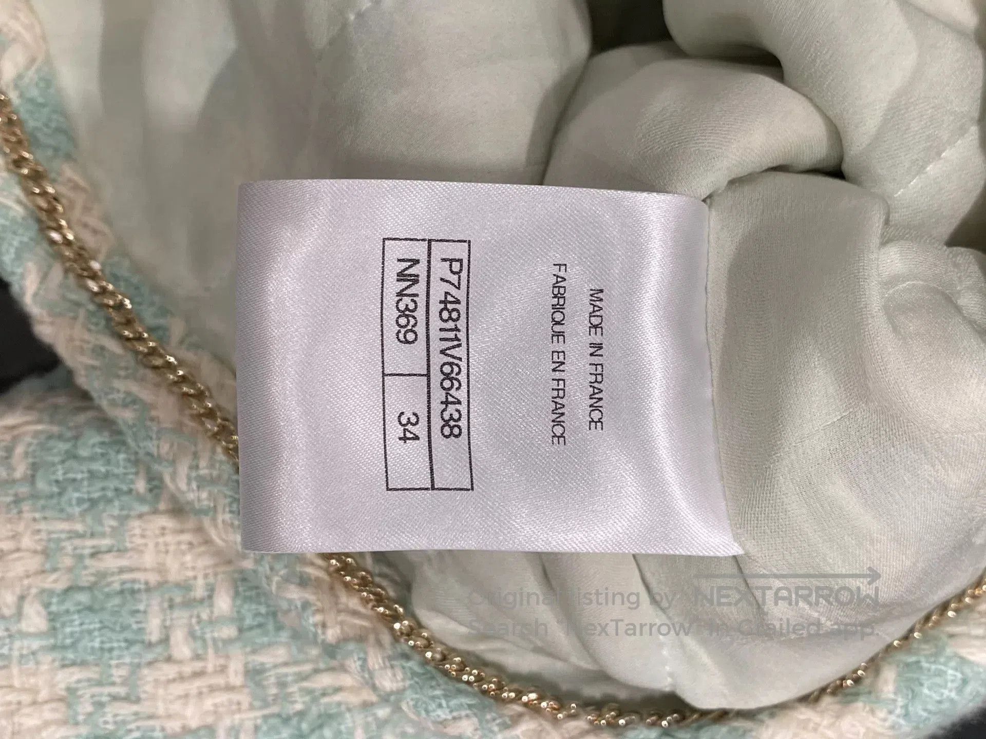 Chanel Chanel 23S Green Diamond Button Jacket. Size US S / EU 44-46 / 1 - 4 Thumbnail